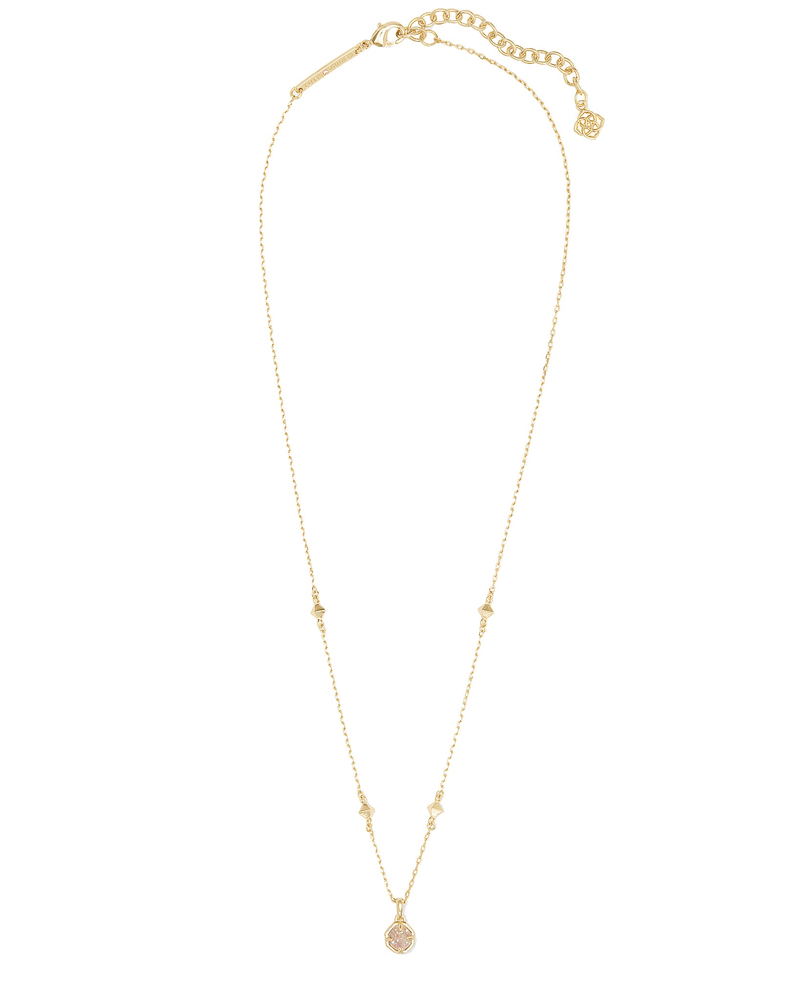 Kendra Scott Nola Pendant Necklace in Iridescent Drusy and Gold