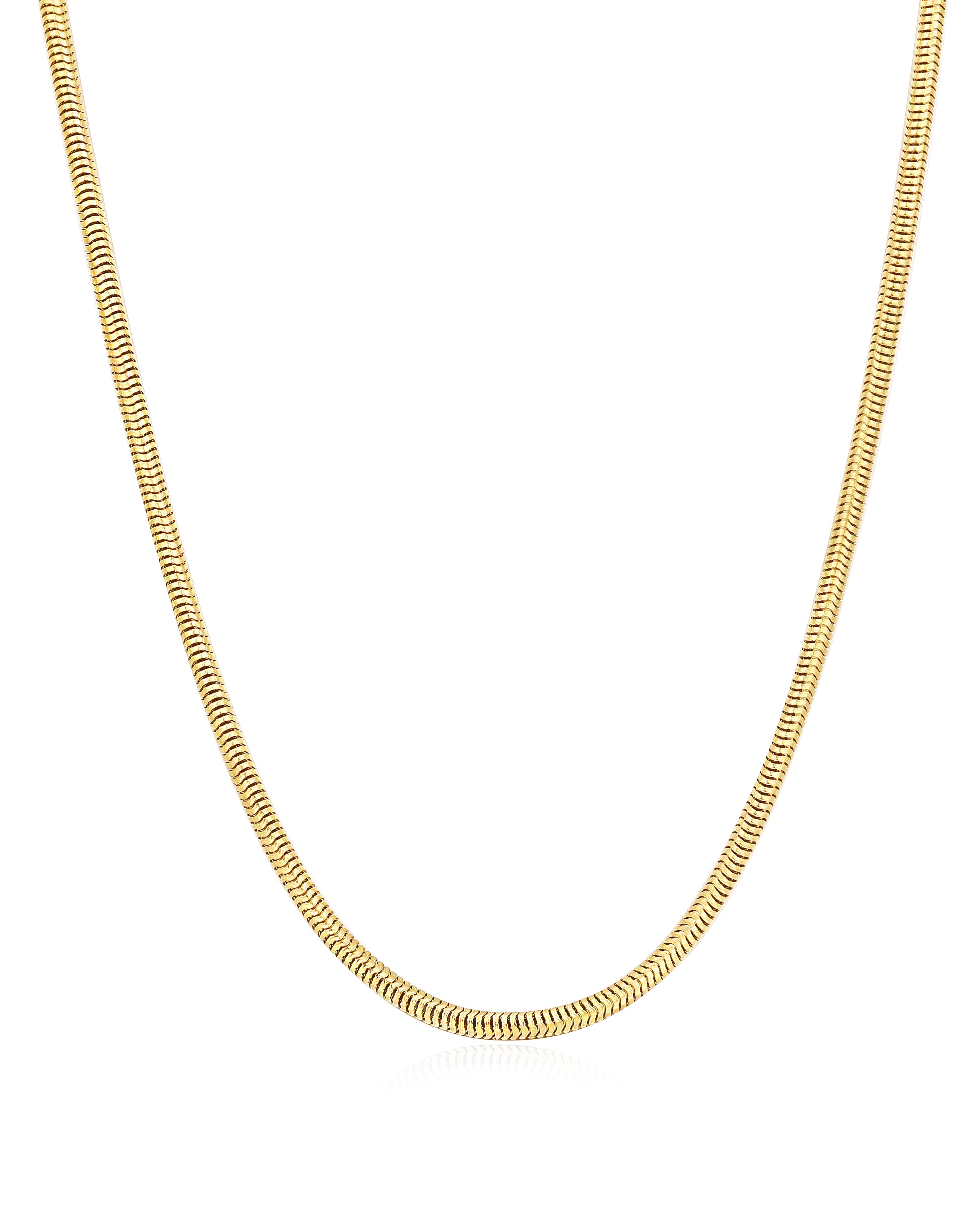 Luv Aj Zuma Snake Chain Necklace in 18k Gold