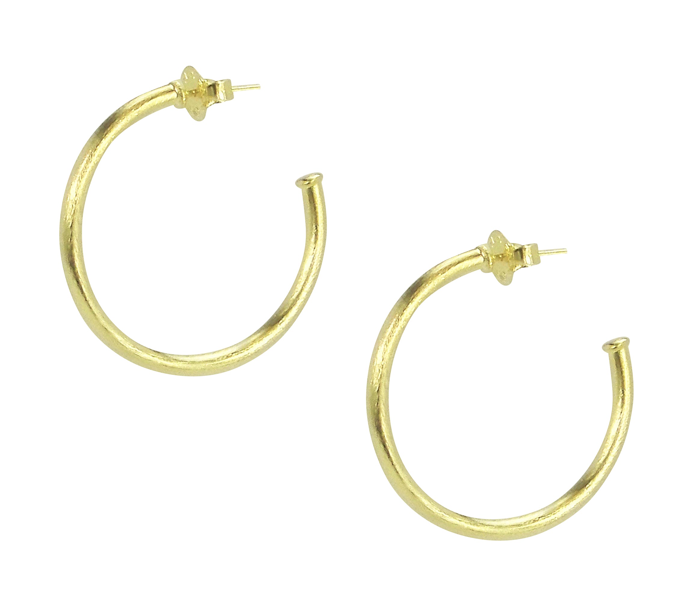 image of Sheila Fajl Petite Favorite Hoop Earrings in Gold Plated
