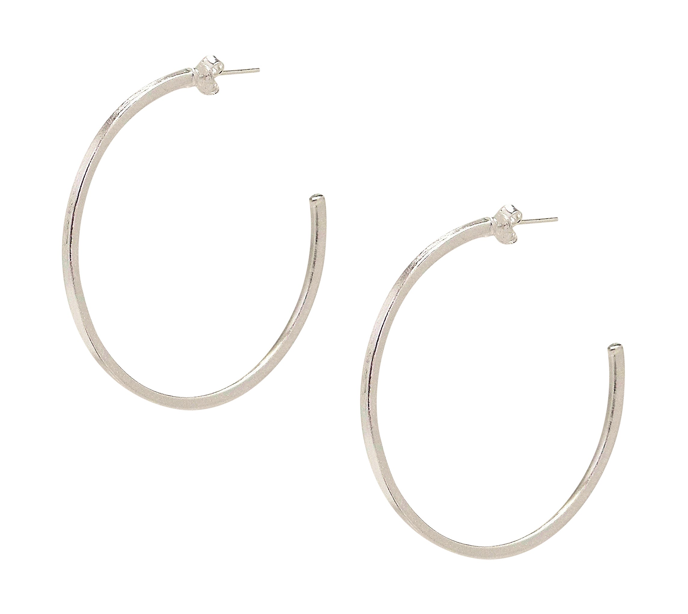 image of Sheila Fajl Perfect Hoop Earrings in Silver