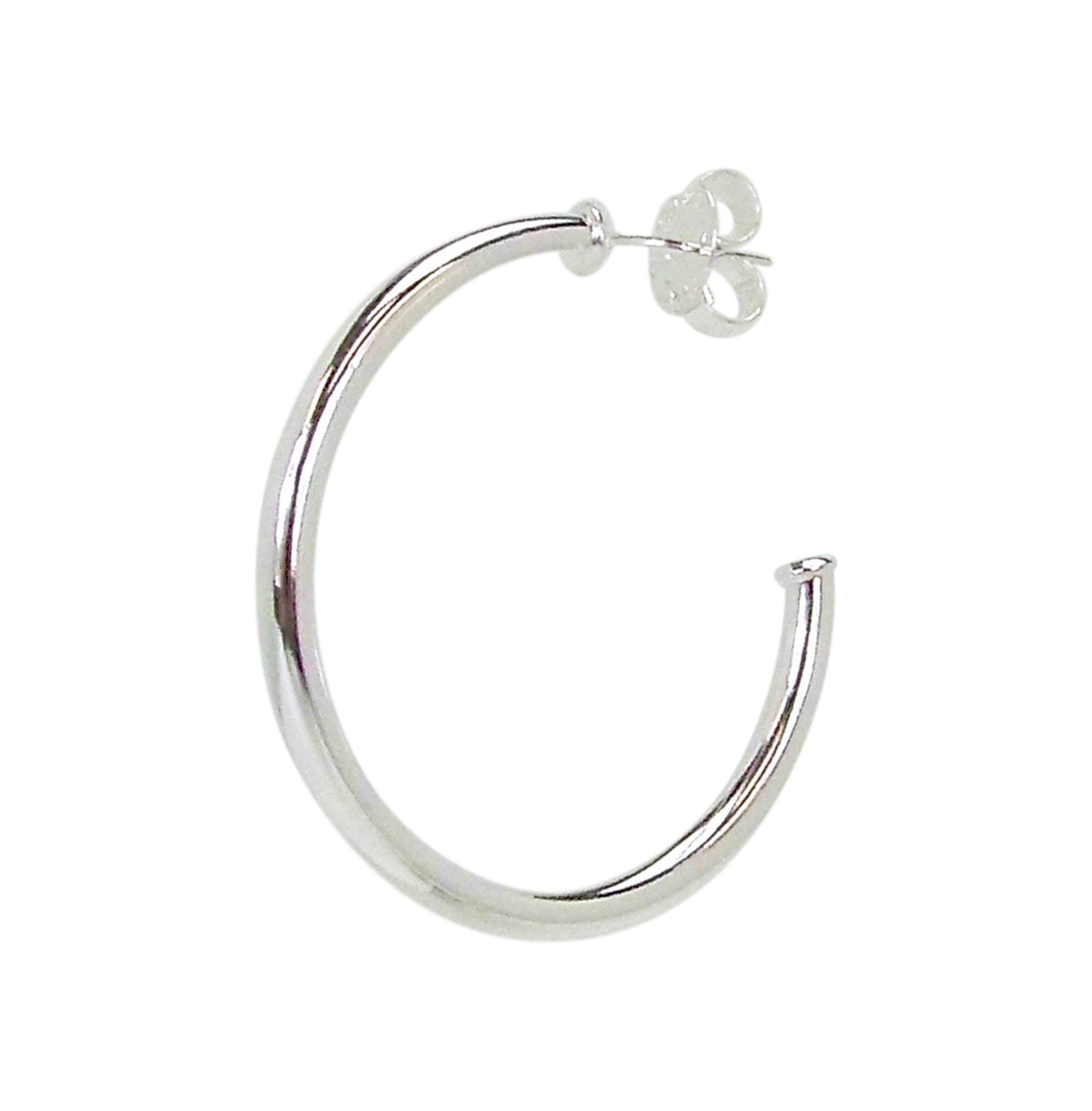 Sheila Fajl Petite Favorite Hoop Earrings in Polished Silver