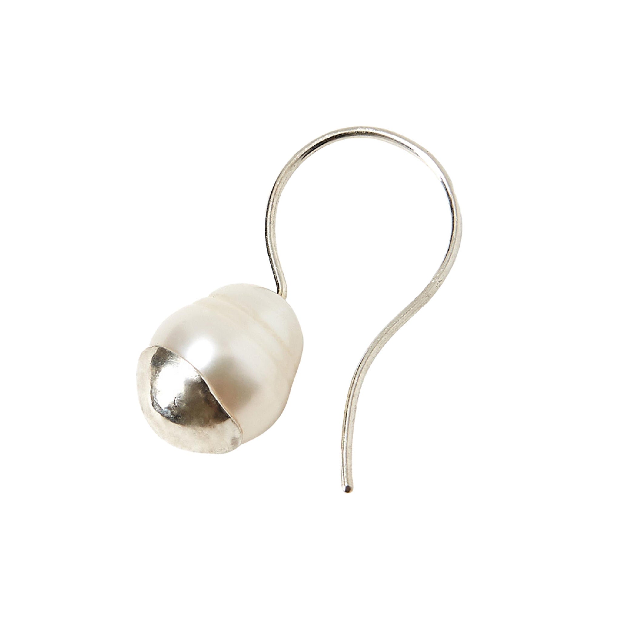 Chan Luu Silver-Dipped Pearl Dangle Drop Earrings in Sterling Silver