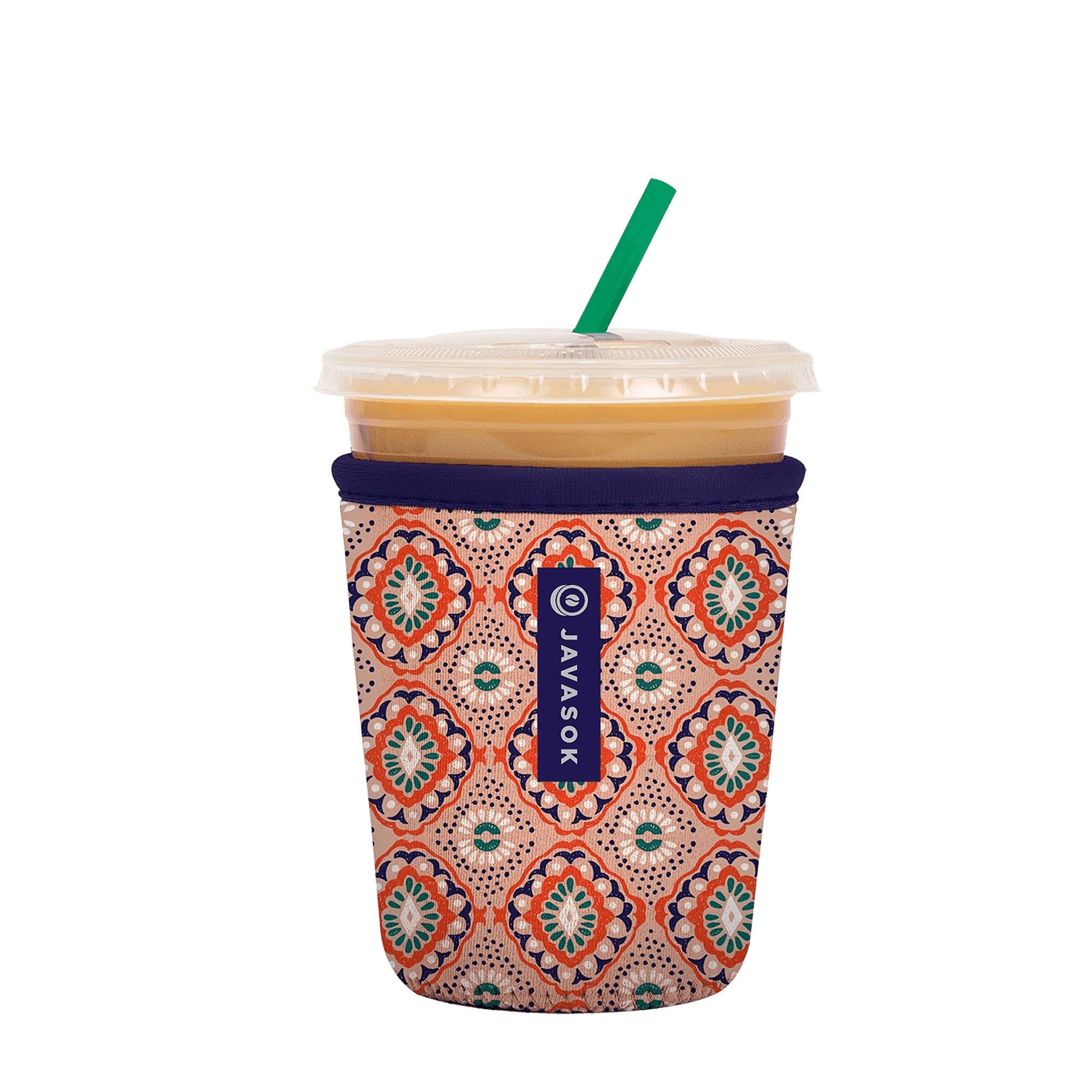 Small 16-20 Ounce Iced Coffee or Cold Drink Neoprene Beverage Sleeve