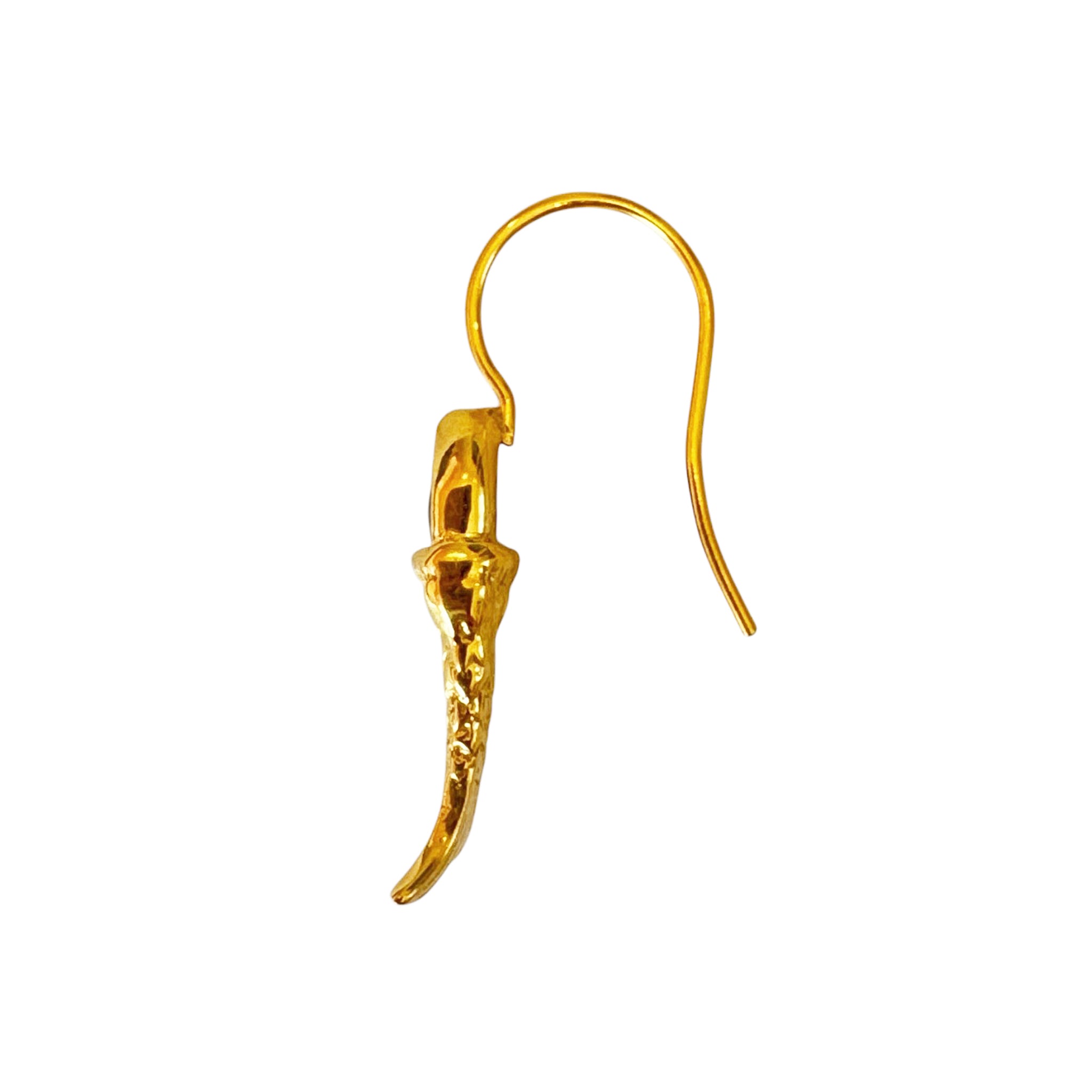 Chan Luu Fish Drop Dangle Earrings in Garnet and 18k Gold Vermeil