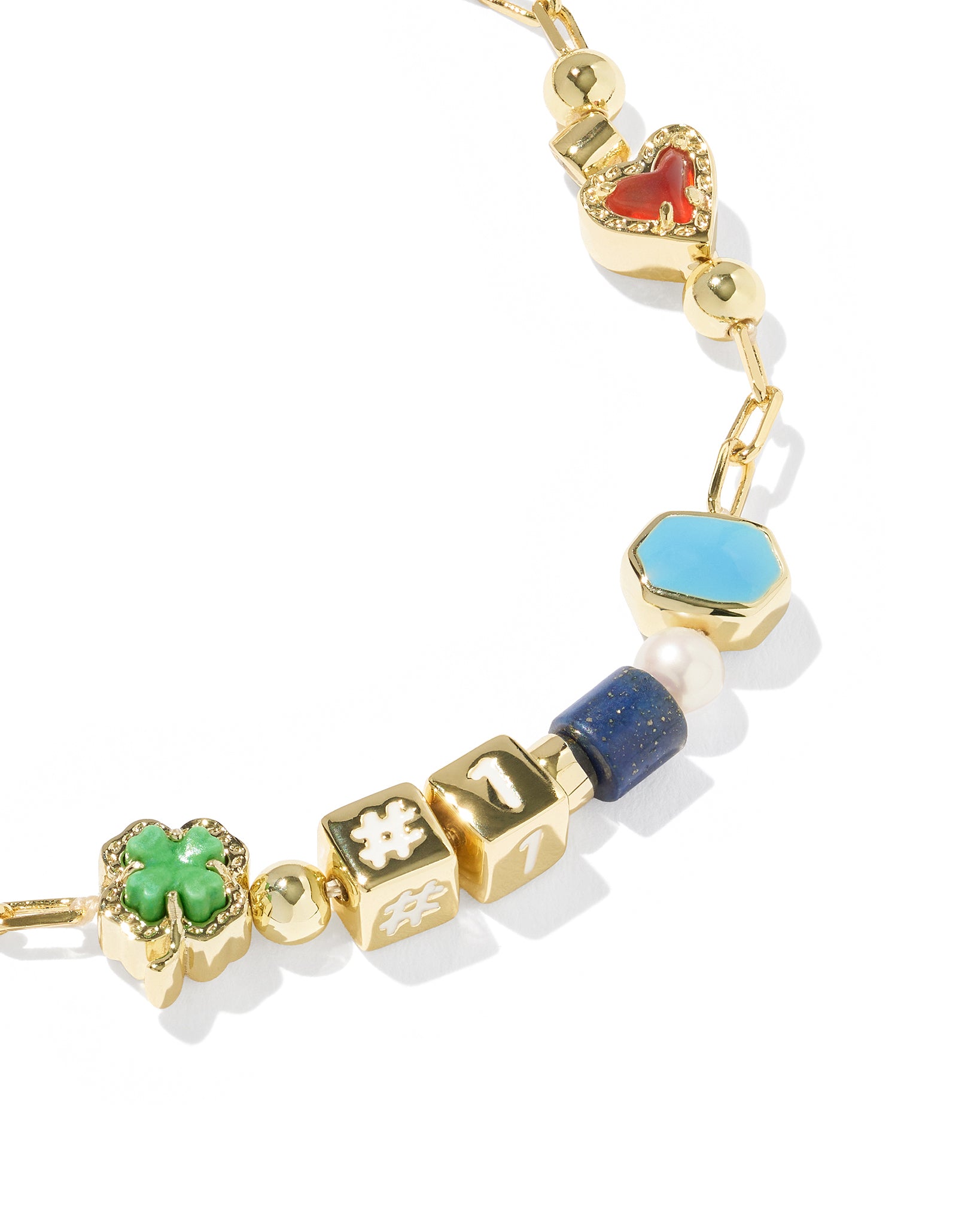 Kendra Scott Lacey Delicate Chain Bracelet in Multi Mix and Gold Plated