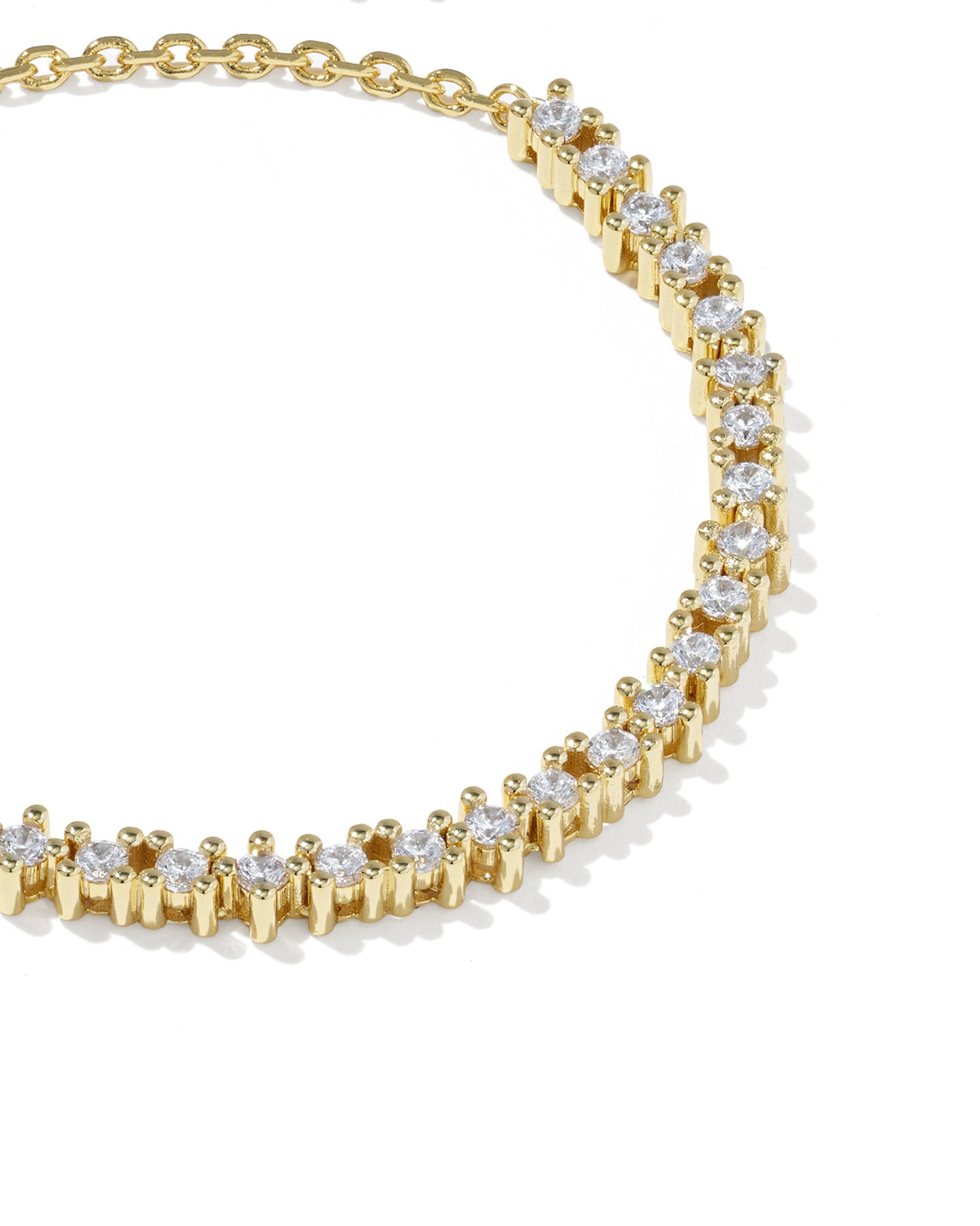 Kendra Scott Fate Tennis Bracelet in White CZ and Gold Plated