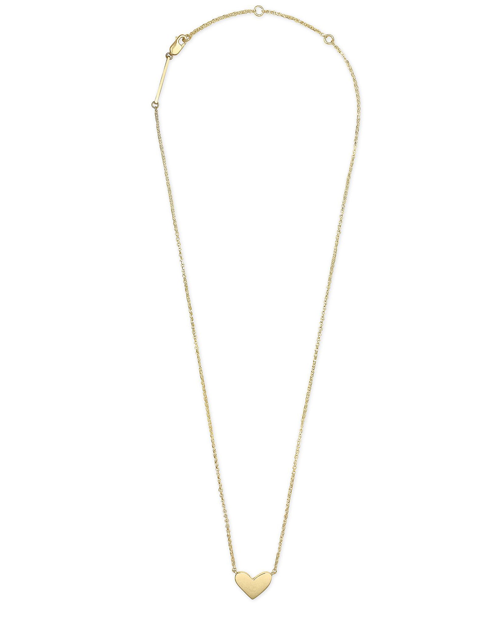 Kendra Scott Ari Heart Pendant Necklace in 18k Gold Vermeil