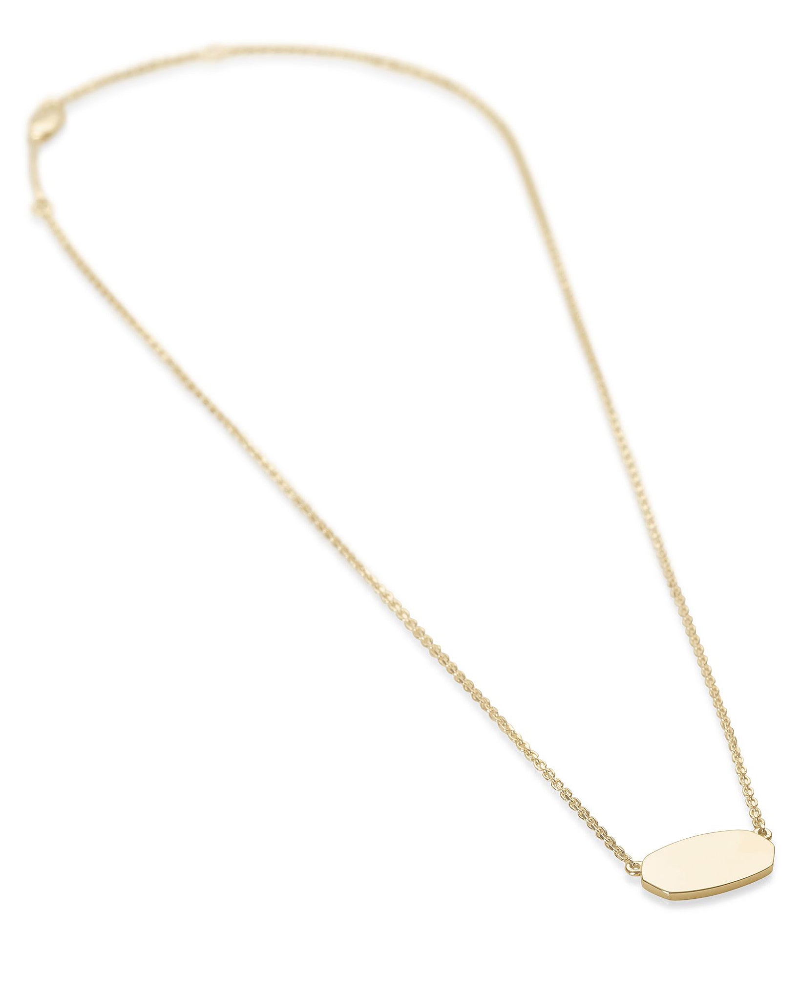 Kendra Scott Elisa Oval Pendant Necklace in 18k Gold Vermeil