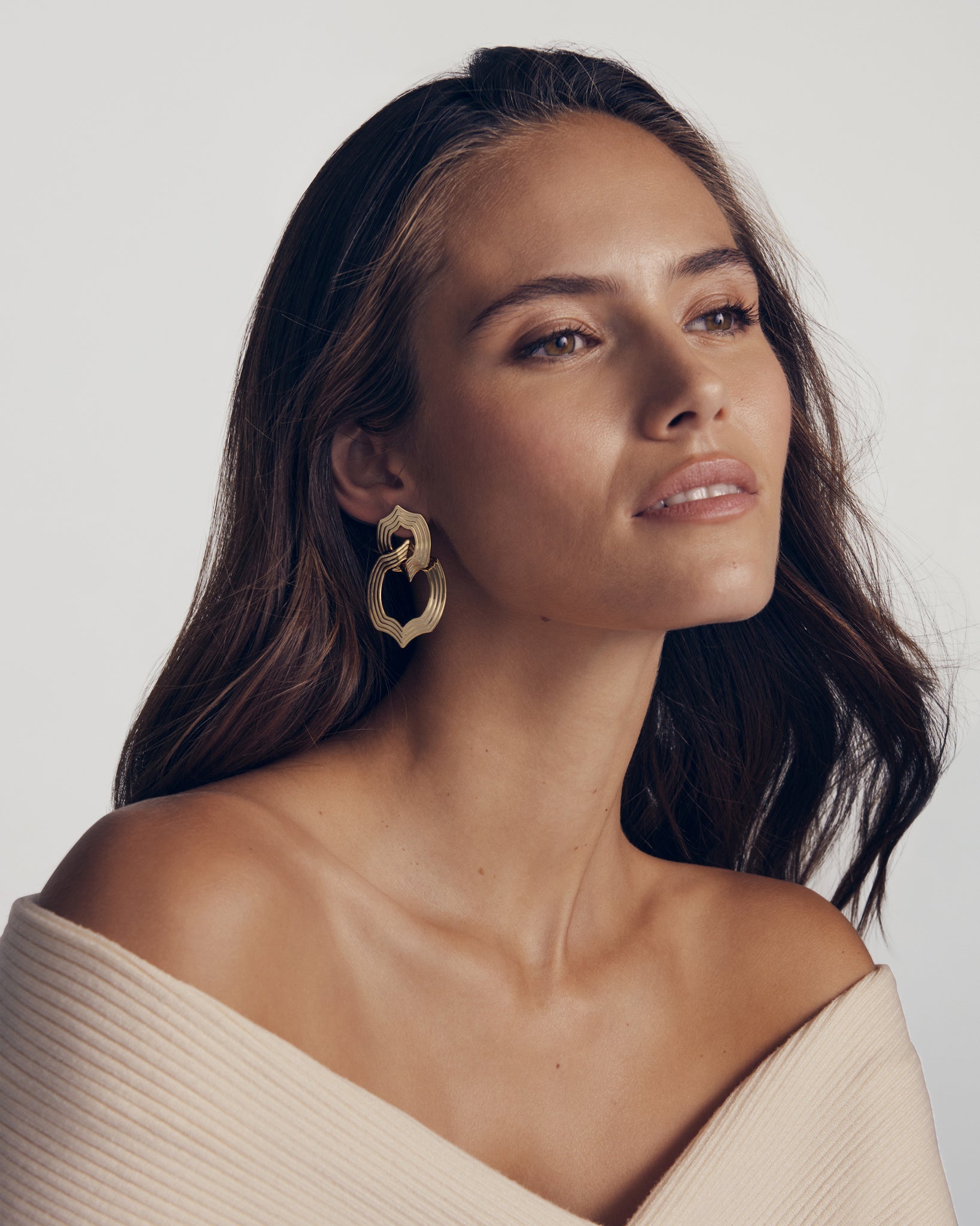 Kendra Scott Nova Statement Dangle Earrings in Rhodium Plated
