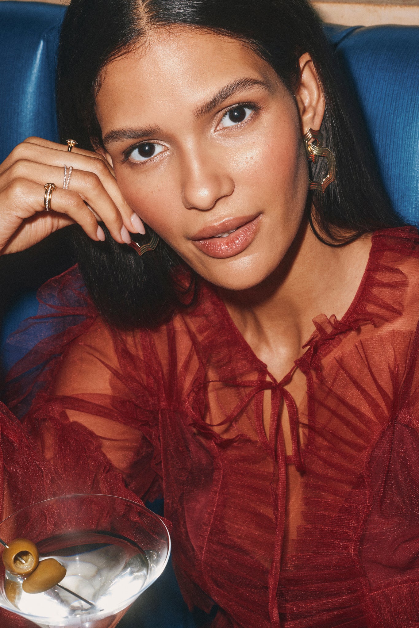 Kendra Scott Nova Statement Dangle Earrings in Rhodium Plated