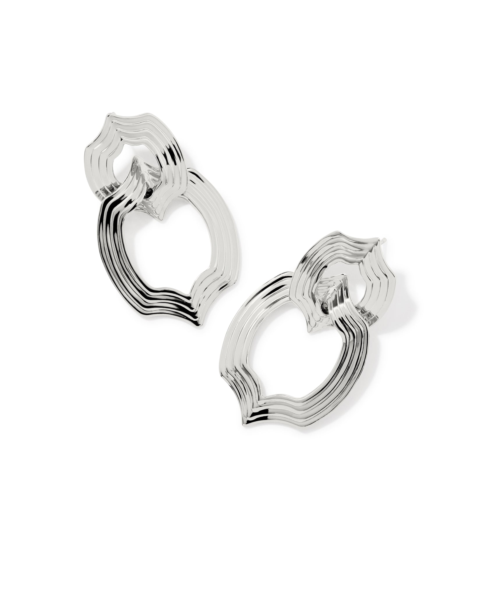 Kendra Scott Nova Statement Dangle Earrings in Rhodium Plated