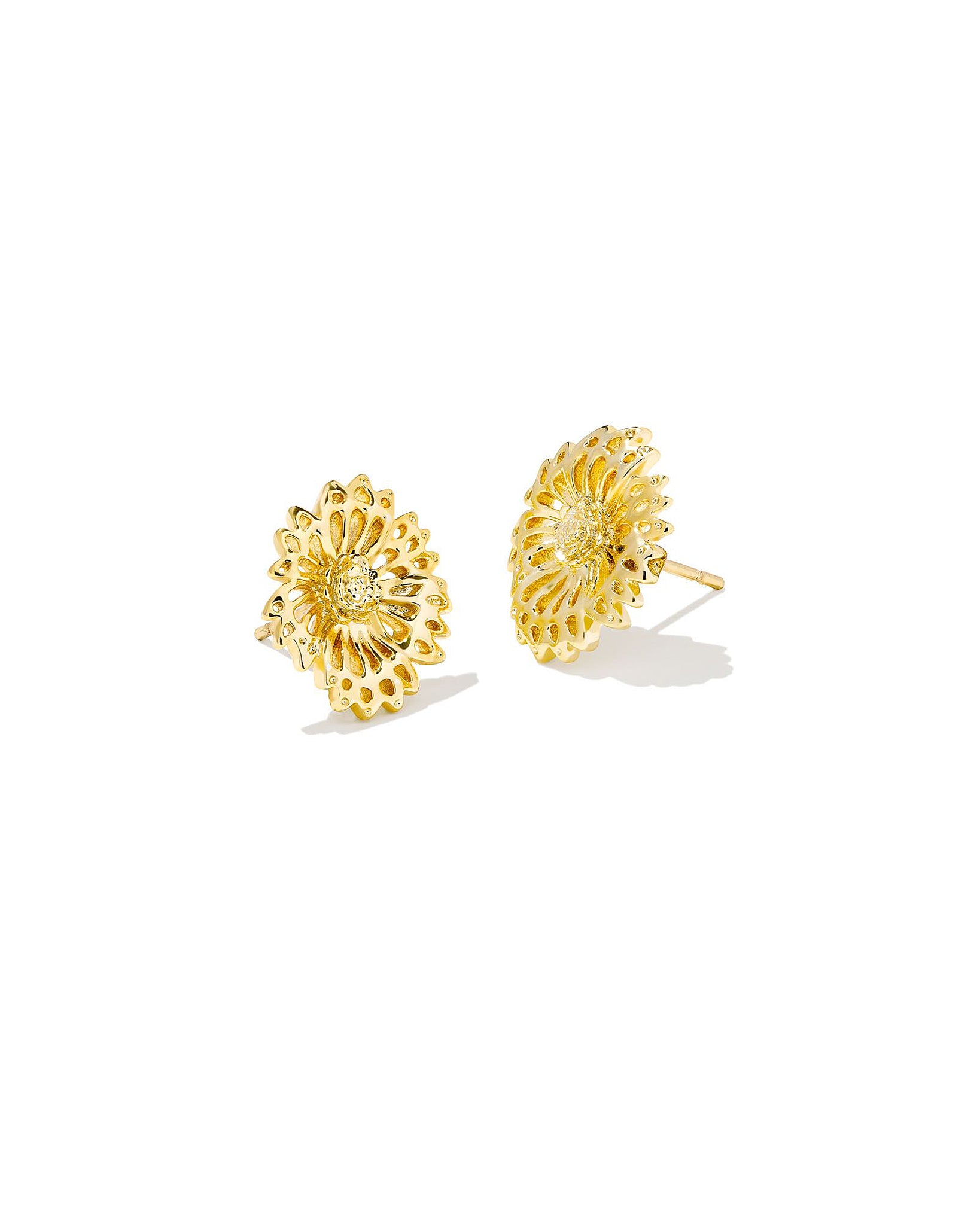 Kendra Scott Brielle Flower Stud Earrings in Gold Plated