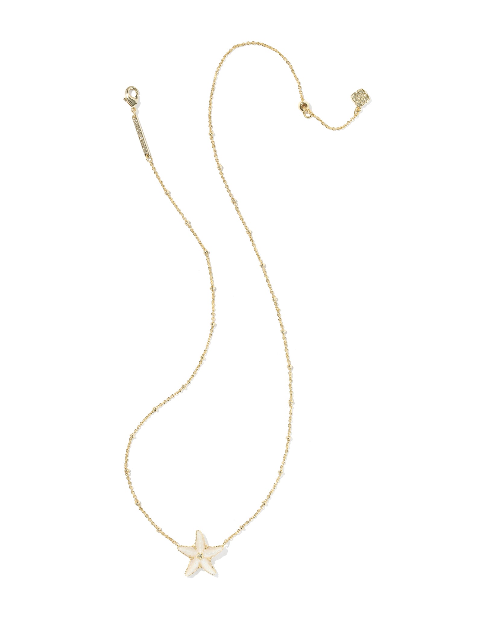 Kendra Scott Parker Starfish Pendant Necklace in Natural Mother of Pearl and Gold Plated