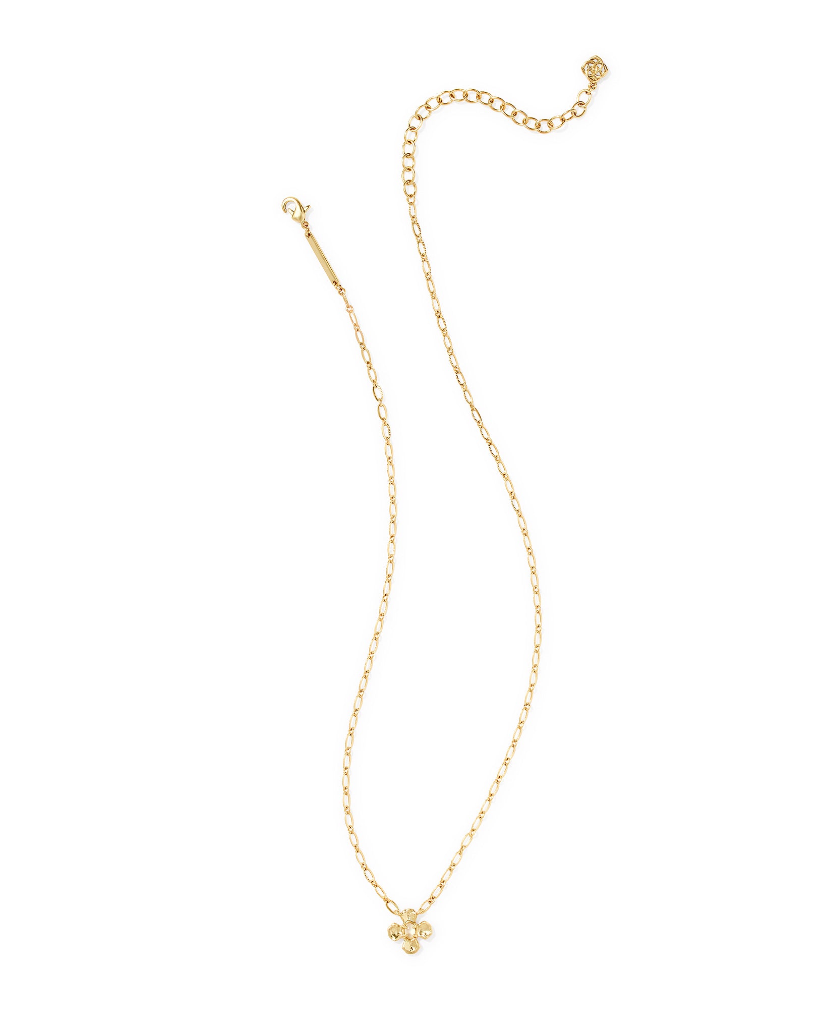 Kendra Scott Leanne Floral Short Pendant Necklace in Natural Mother of Pearl and Gold Plated