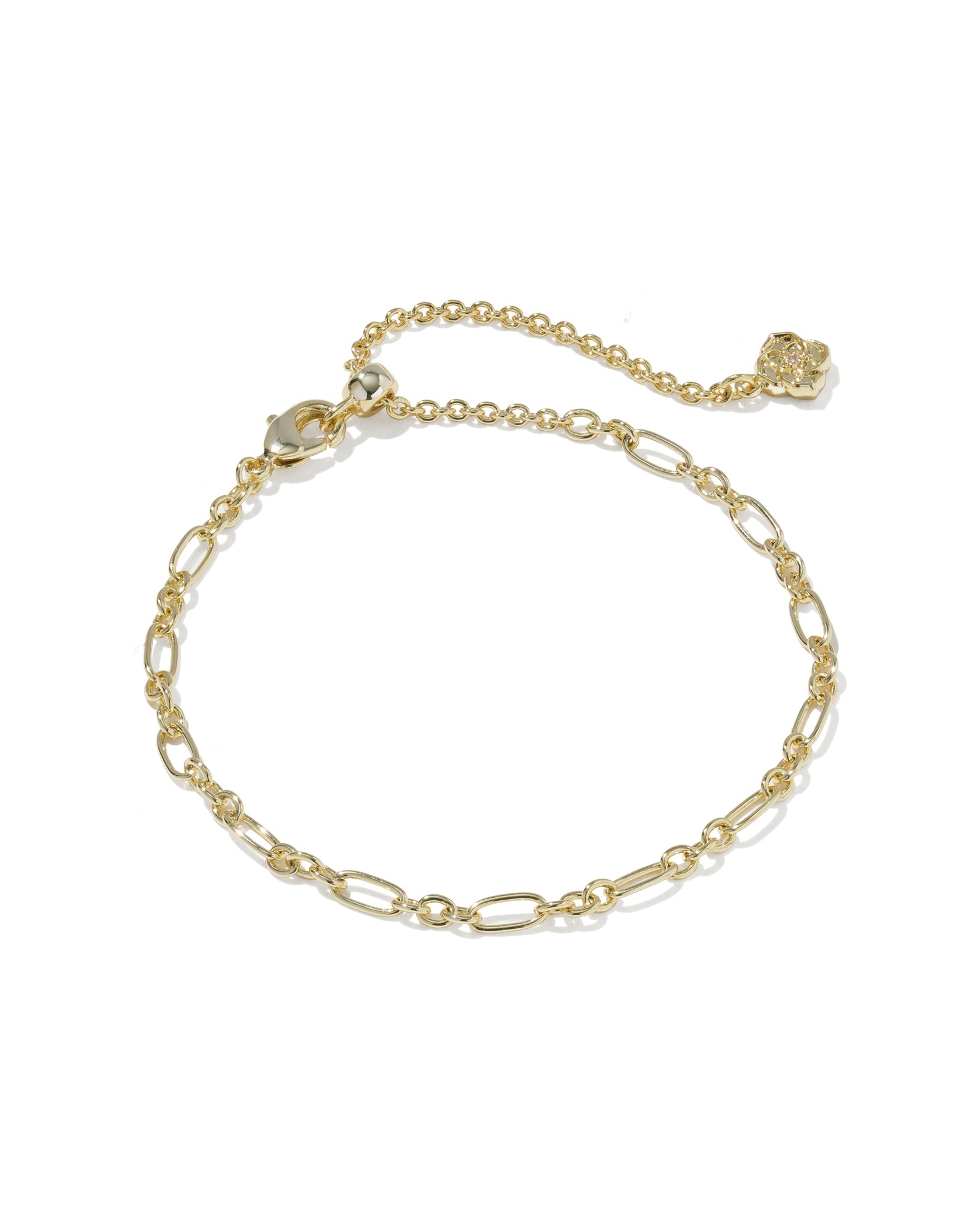 Kendra Scott Fate Chain Bracelet Set of Two in White CZ and Gold Plated