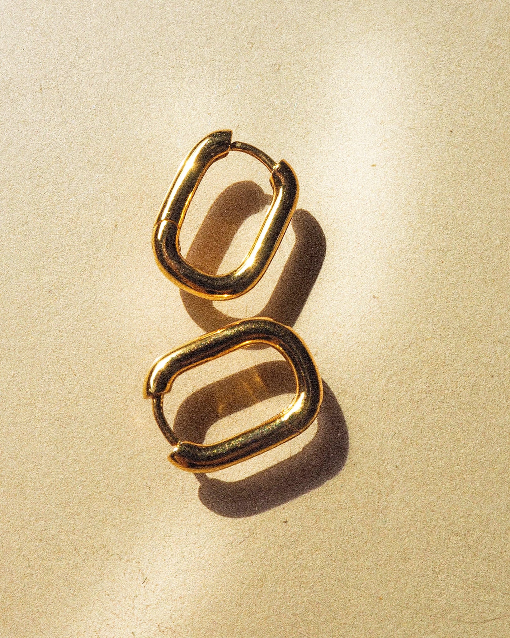 Luv Aj Chain Link Huggie Hoop Earrings in Gold Plated