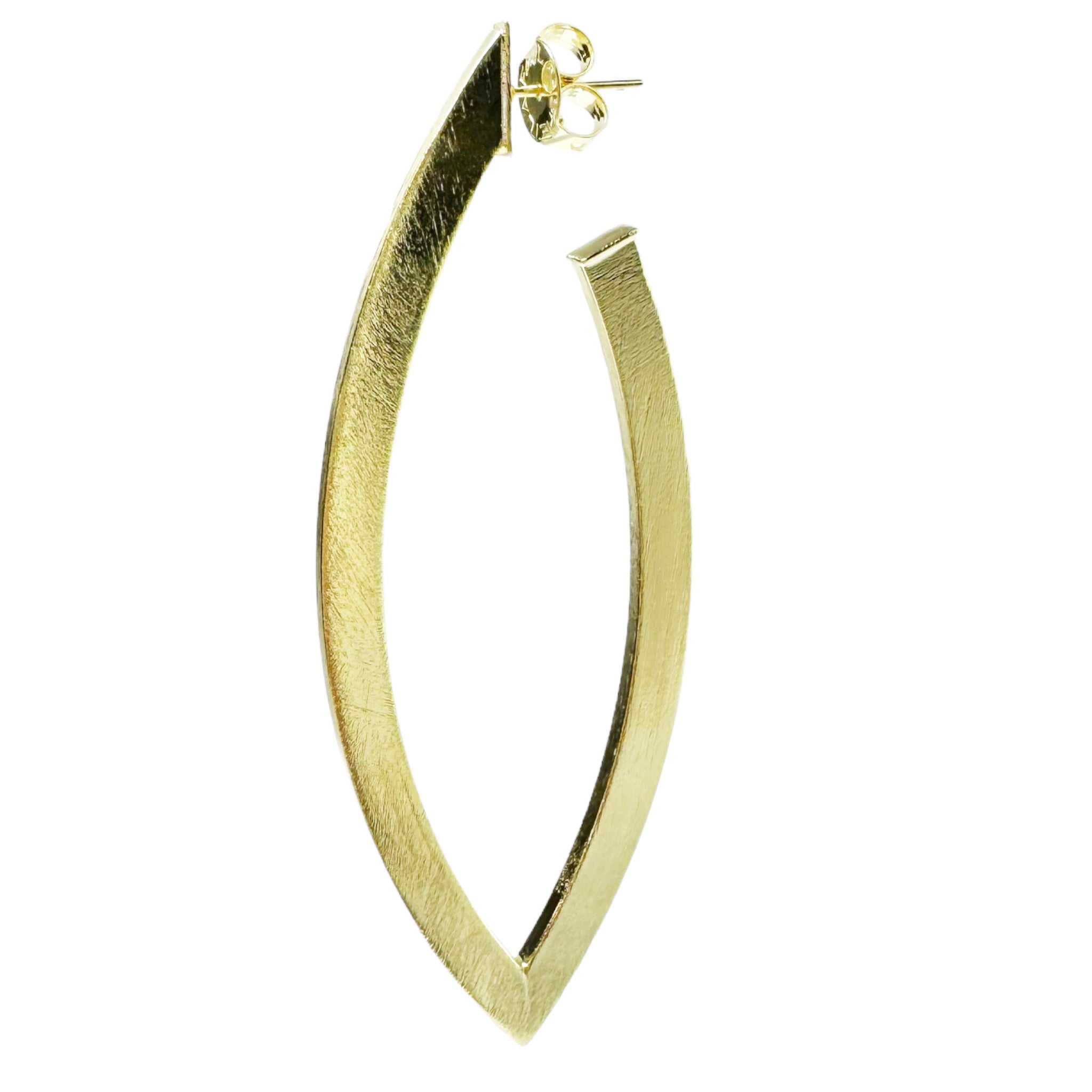 Sheila Fajl Wow Large Statement Hoop Earrings in 18k Brushed Gold Plated