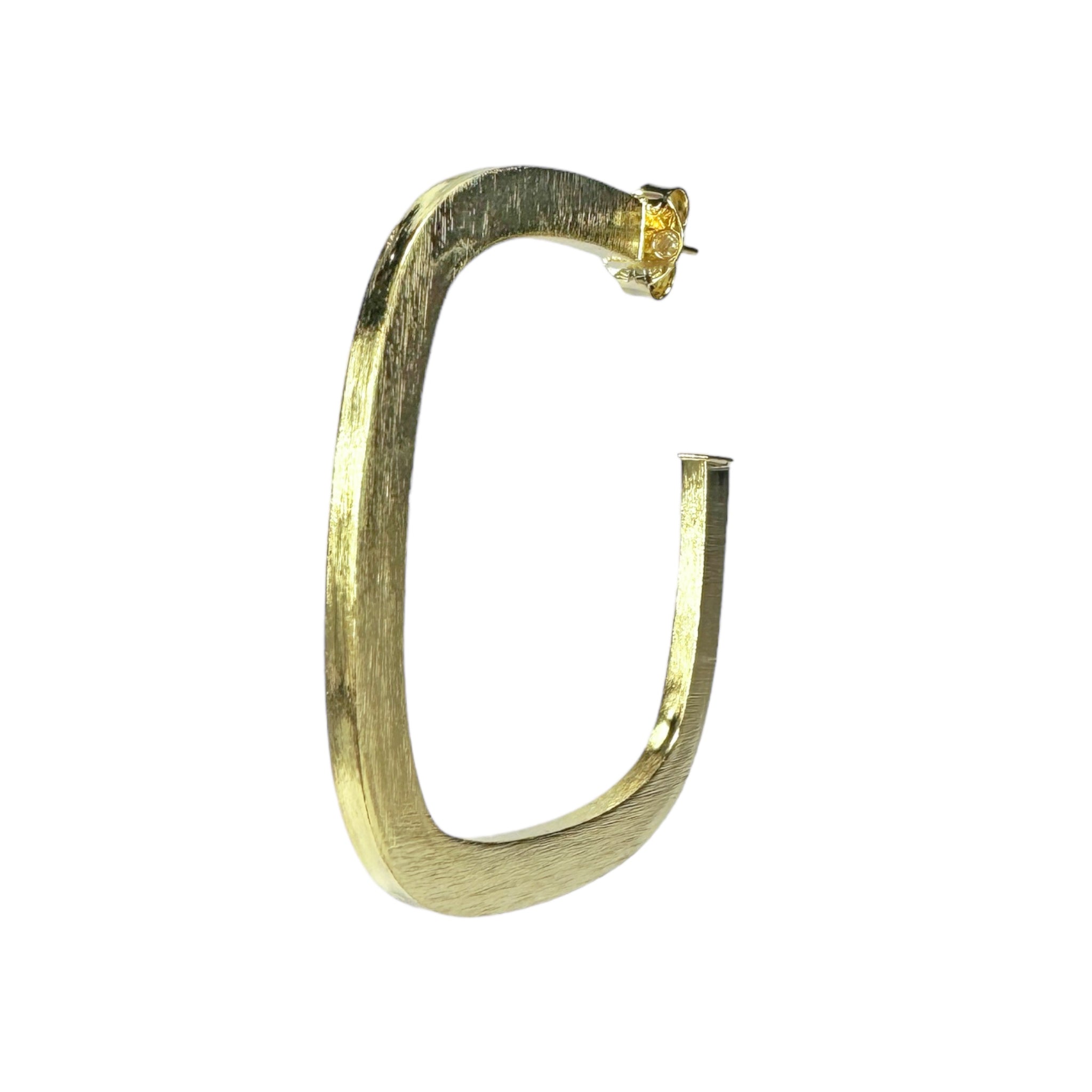 Sheila Fajl Elisa Square Hoop Earrings in Gold Plated