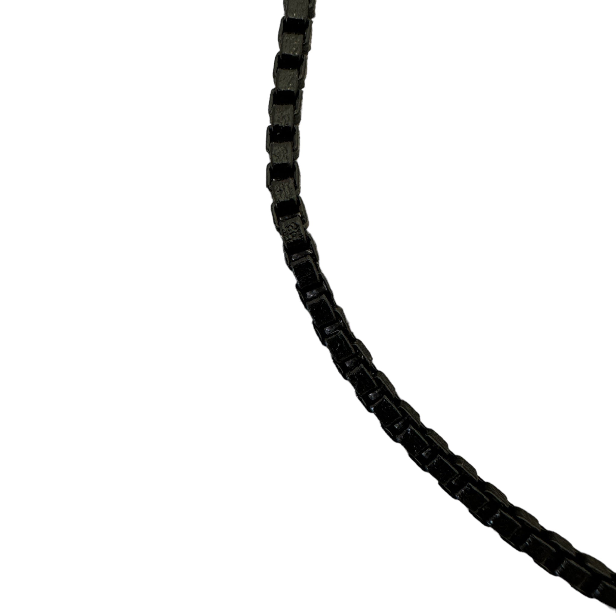 Sheila Fajl Pipa Chain Necklacef in Painted Black and Gold Plated
