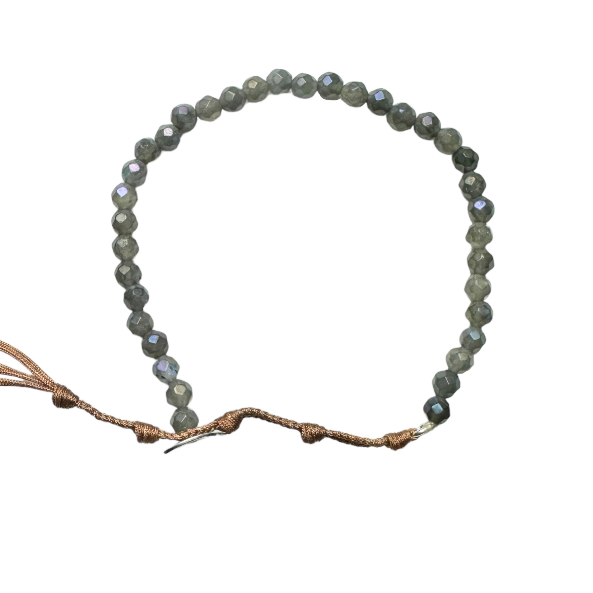 Chan Luu Single Wrap Beaded Bracelet in Mystic Labradorite and Sterling Silver