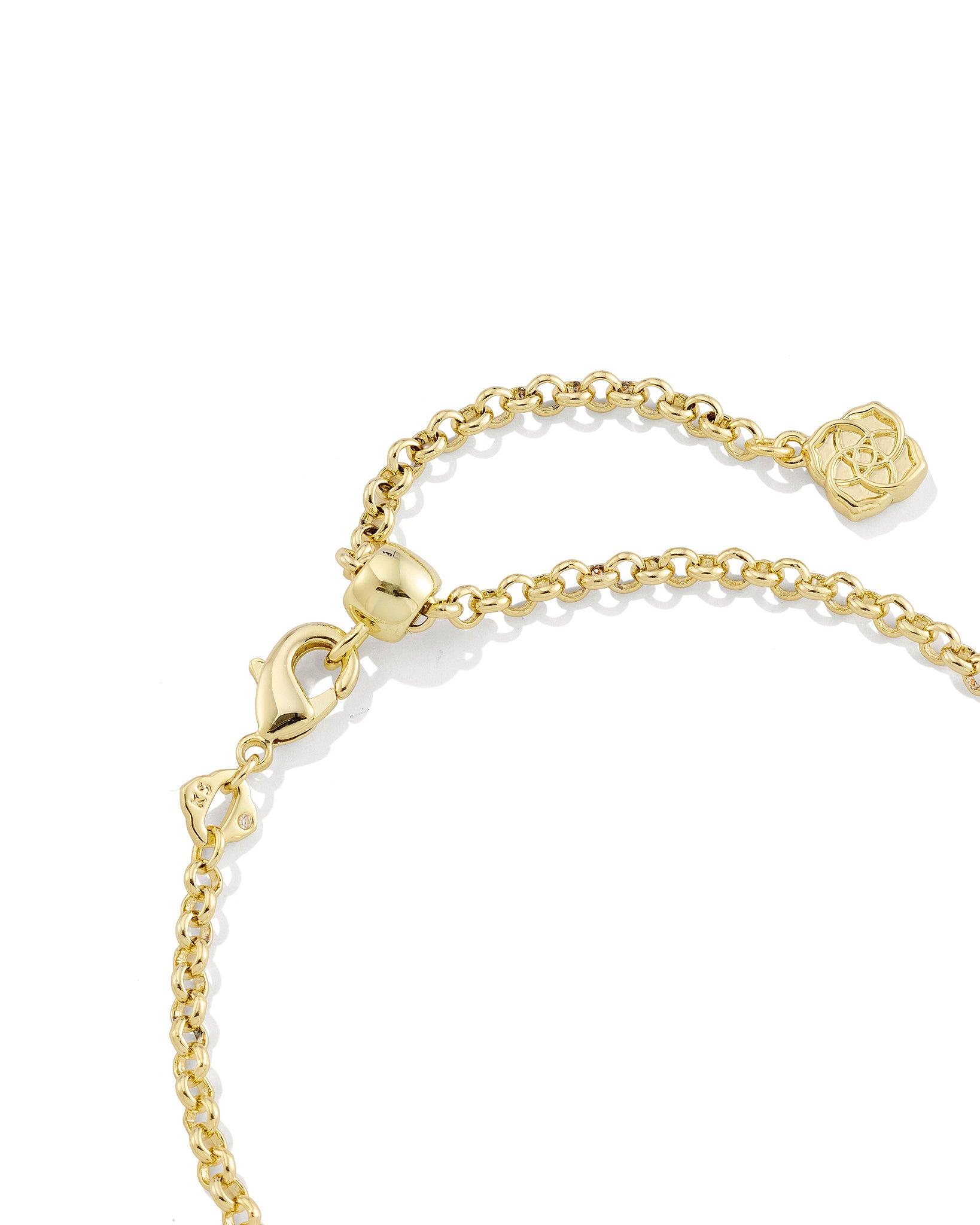 Kendra Scott Mallory Crystal Delicate Chain Bracelet in White CZ and Gold