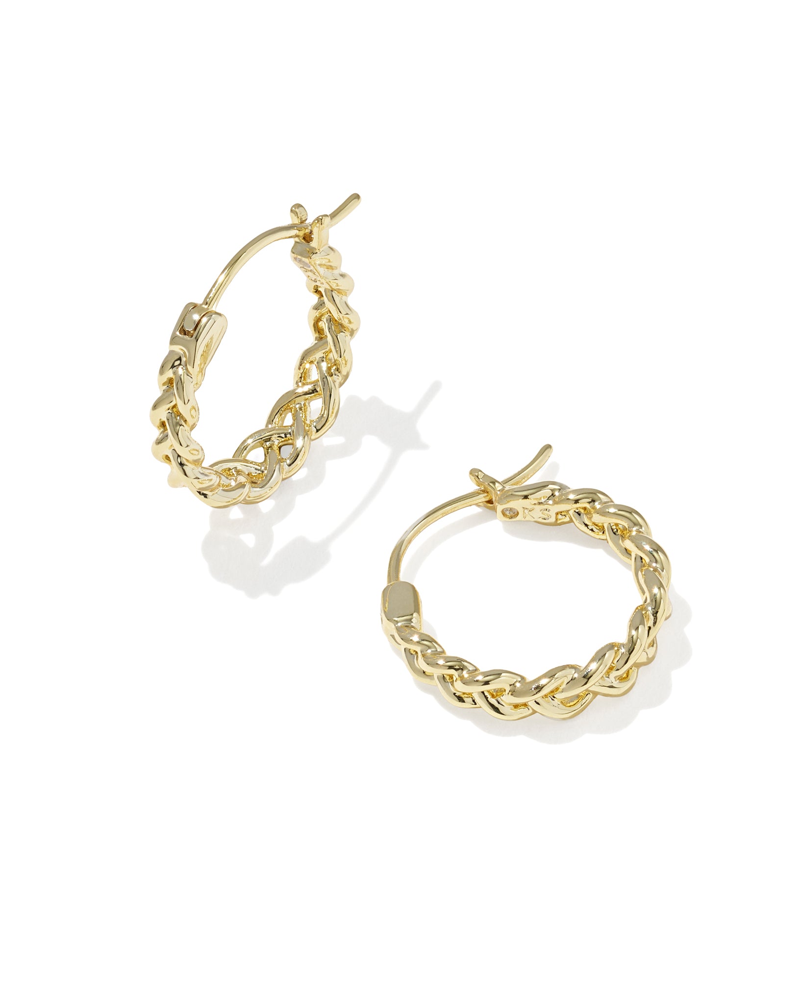 Kendra Scott Gabriella Set of Two Huggie Hoop Earrings in Mixed Metal Gold and Rhodium Plated