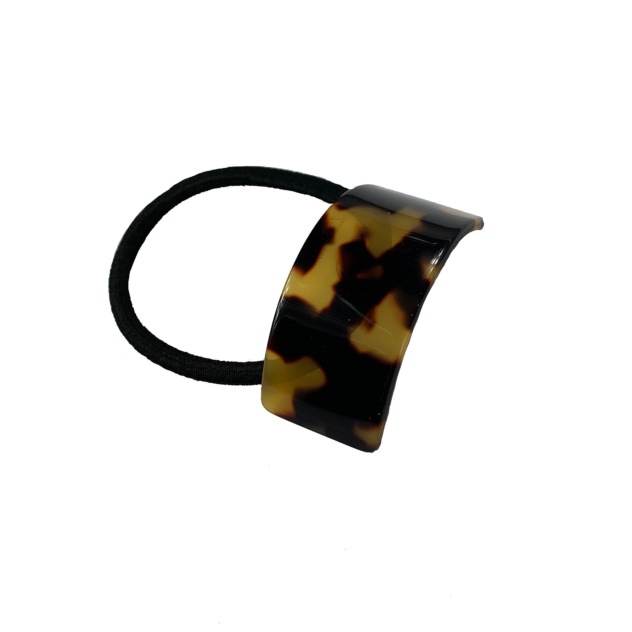 Ficcare Rectangle French Acetate Decorative Ponytail Holder in Yellow Tokyo