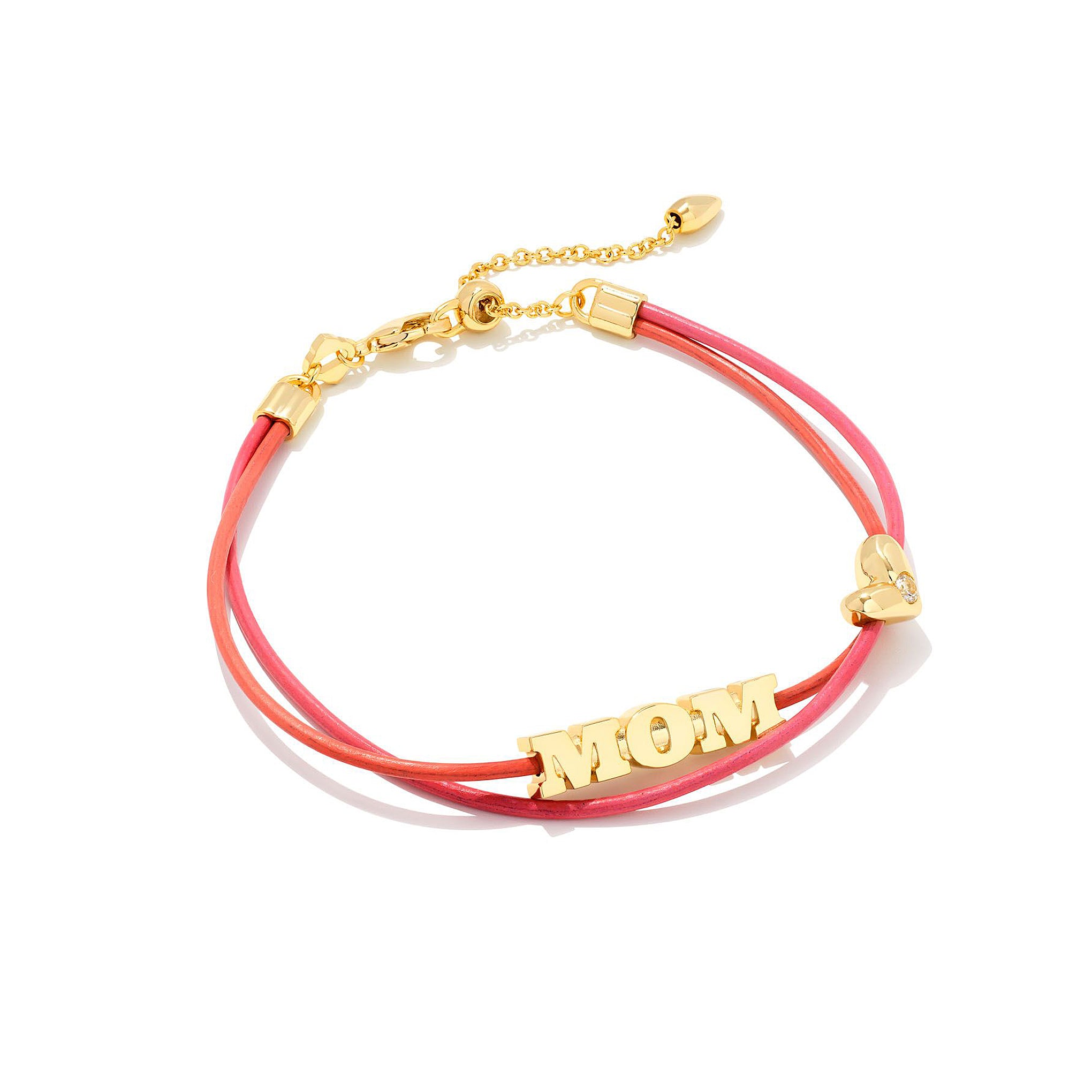 Kendra Scott Mom Multi Strand Friendship Bracelet in Pink Mix and Gold