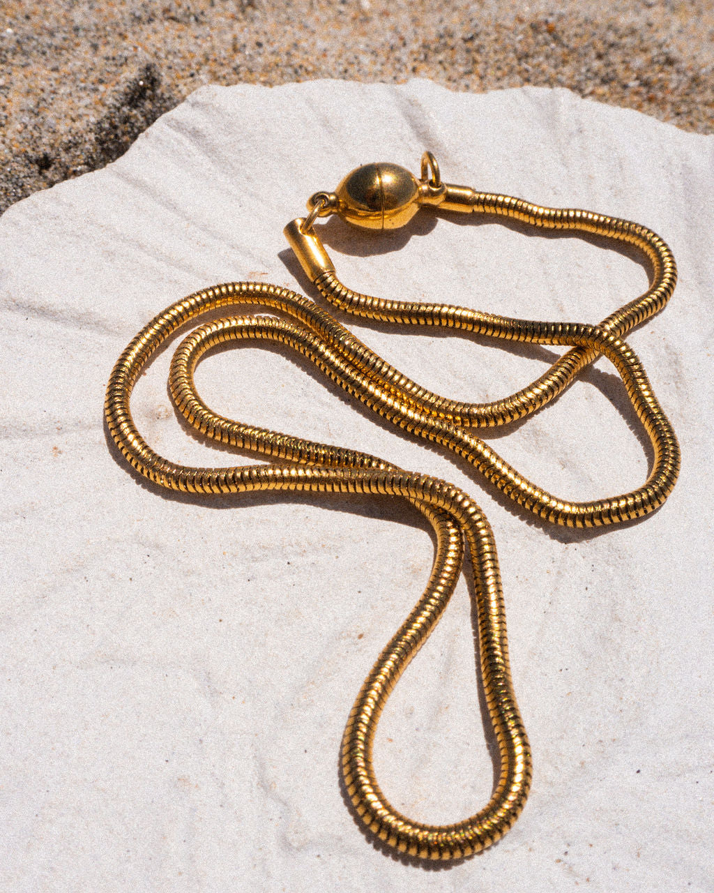 Luv Aj Zuma Snake Chain Necklace in 18k Gold