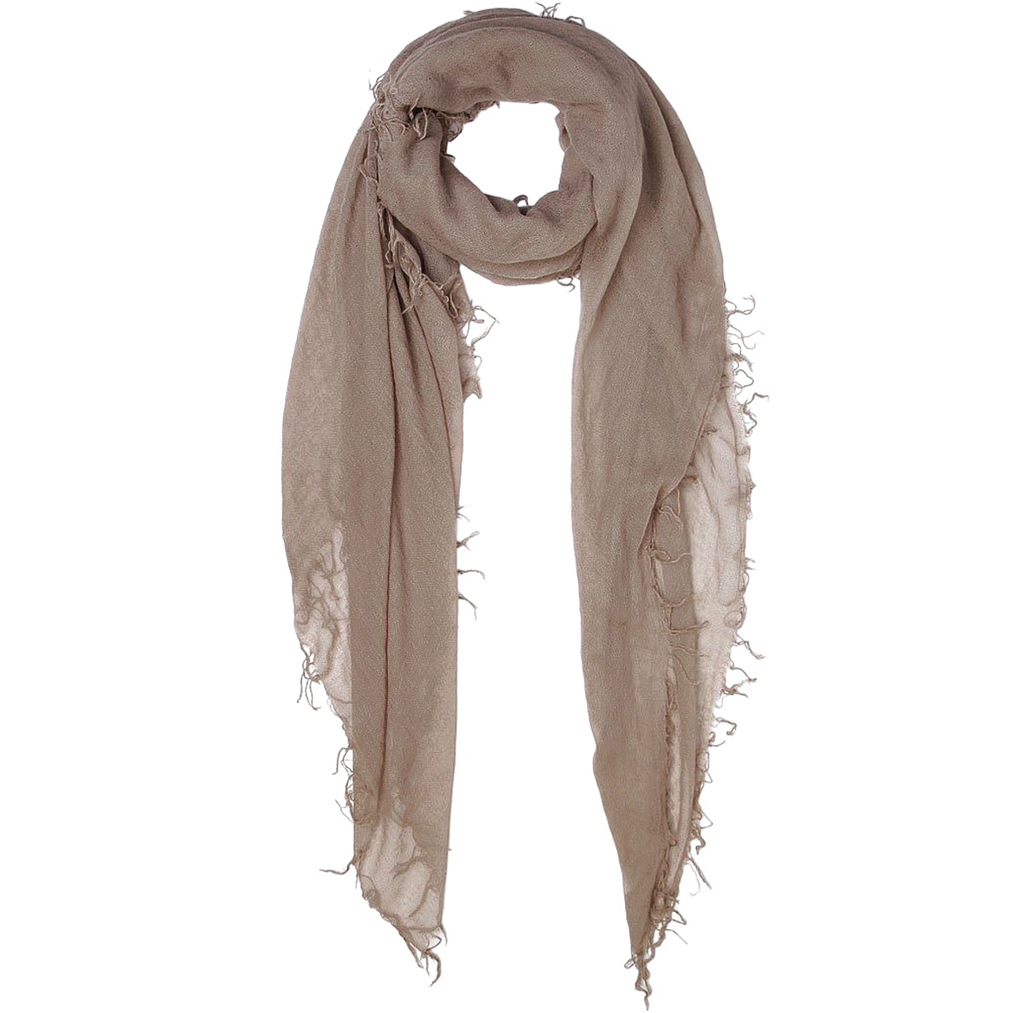 Chan Luu Cashmere and Silk Solid Scarf in Cinder