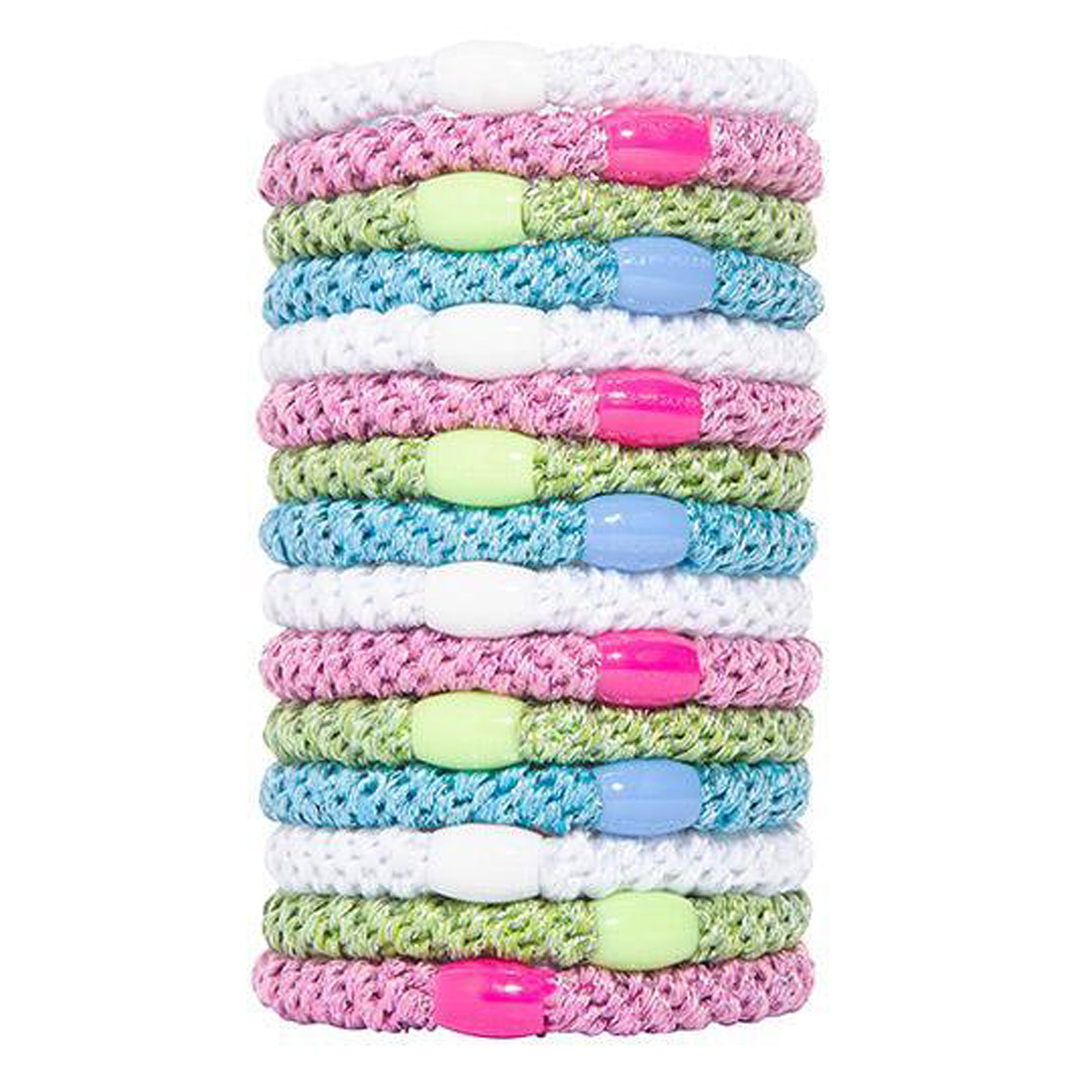 L. Erickson Grab and Go Pony Tube Hair Ties in Dazzle 15 Pack