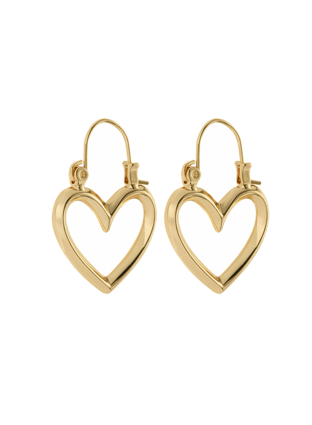 Luv Aj Mini Heartbreaker Hoops Earrings in Polished 14k Gold