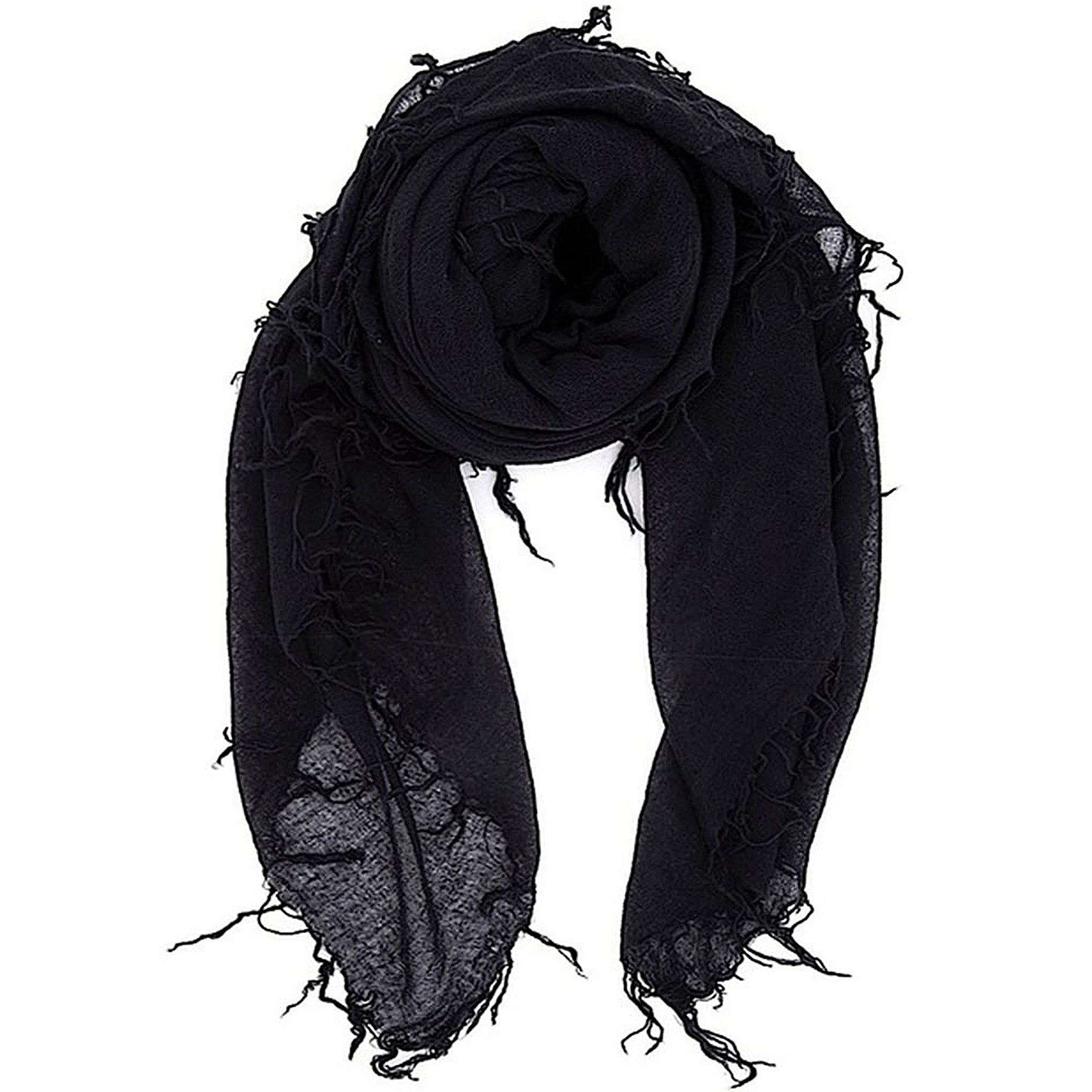 Chan Luu Cashmere and Silk Solid Scarf in Black