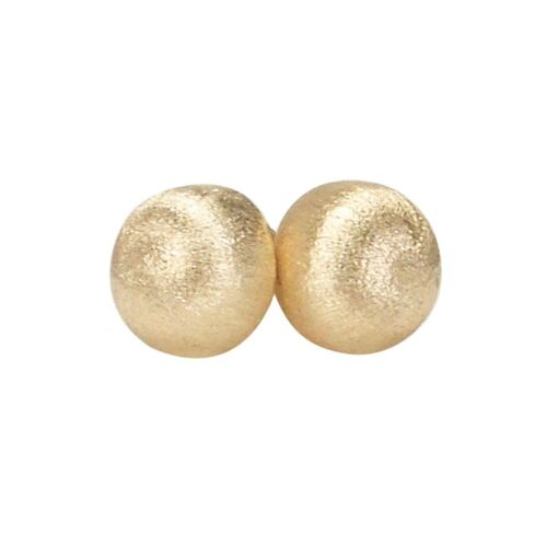 image of Sheila Fajl Lilou Ball Stud Earrings in Brush Champagne