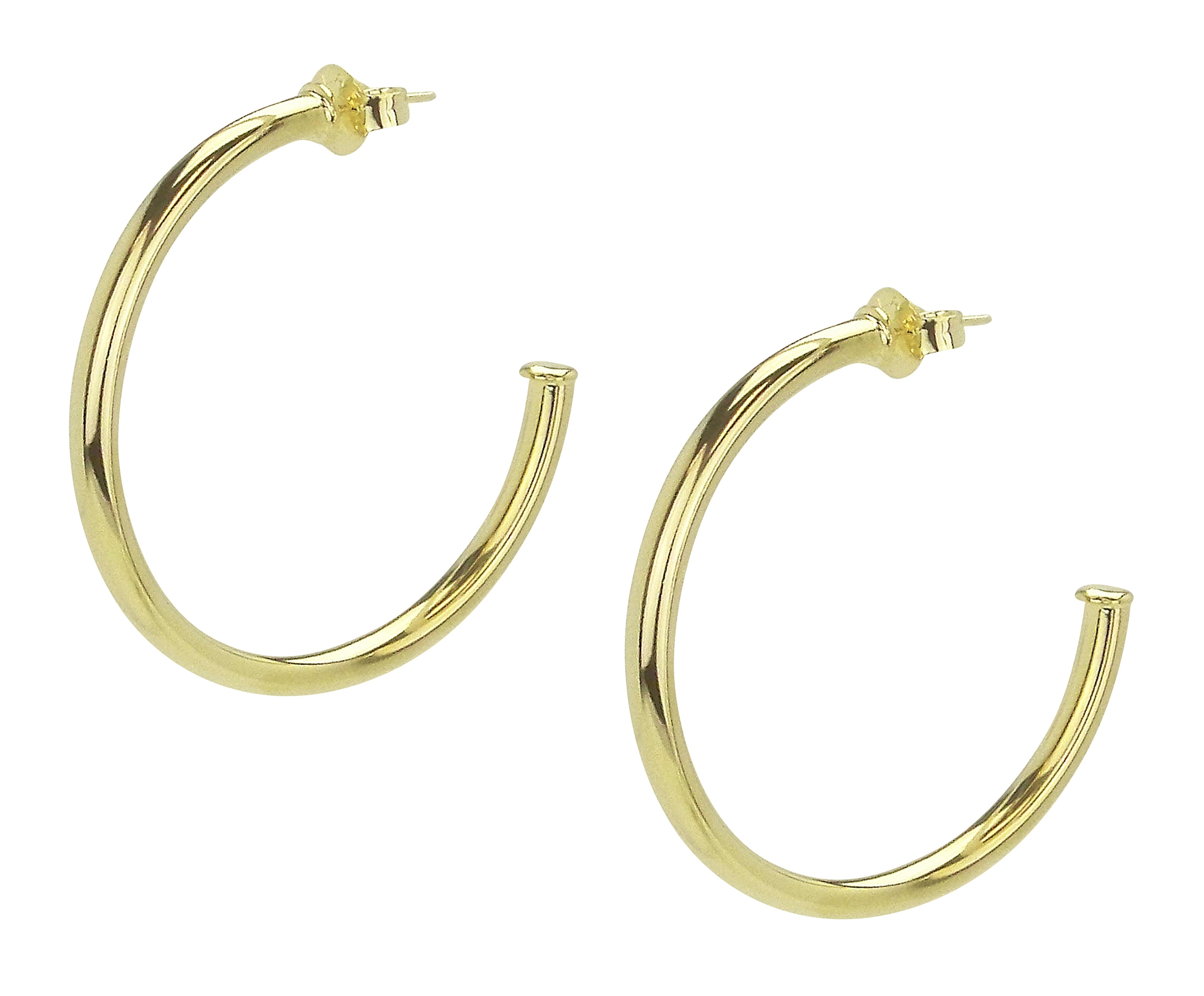 image of Sheila Fajl Smaller Favorite Hoop Earrings in Polished Gold