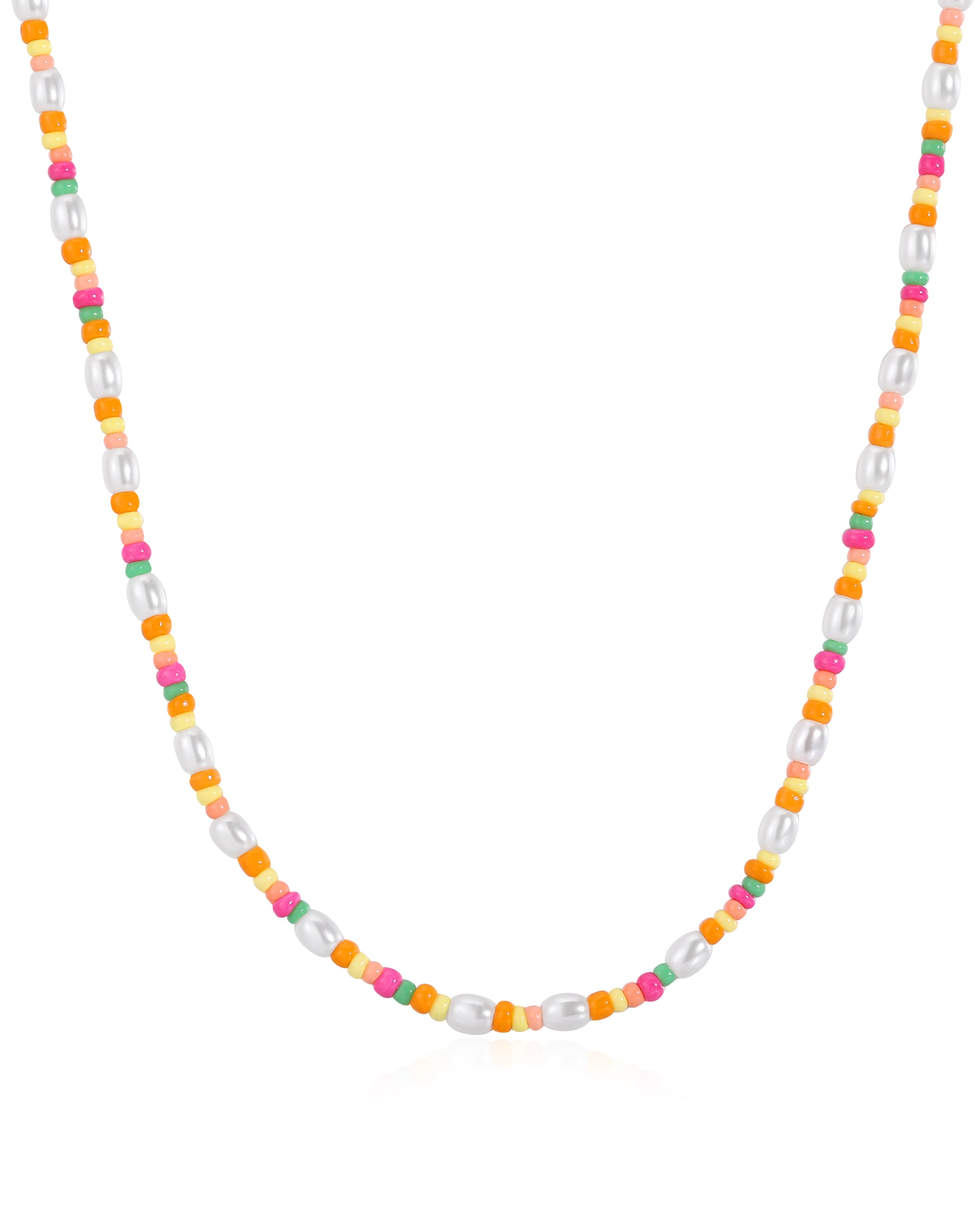 Luv Aj Lahania Pearl Multicolor Beaded Necklace in 18k Gold