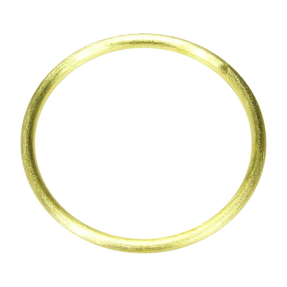 Sheila Fajl Thin Tubular Bangle Bracelet in Brushed Gold Plated