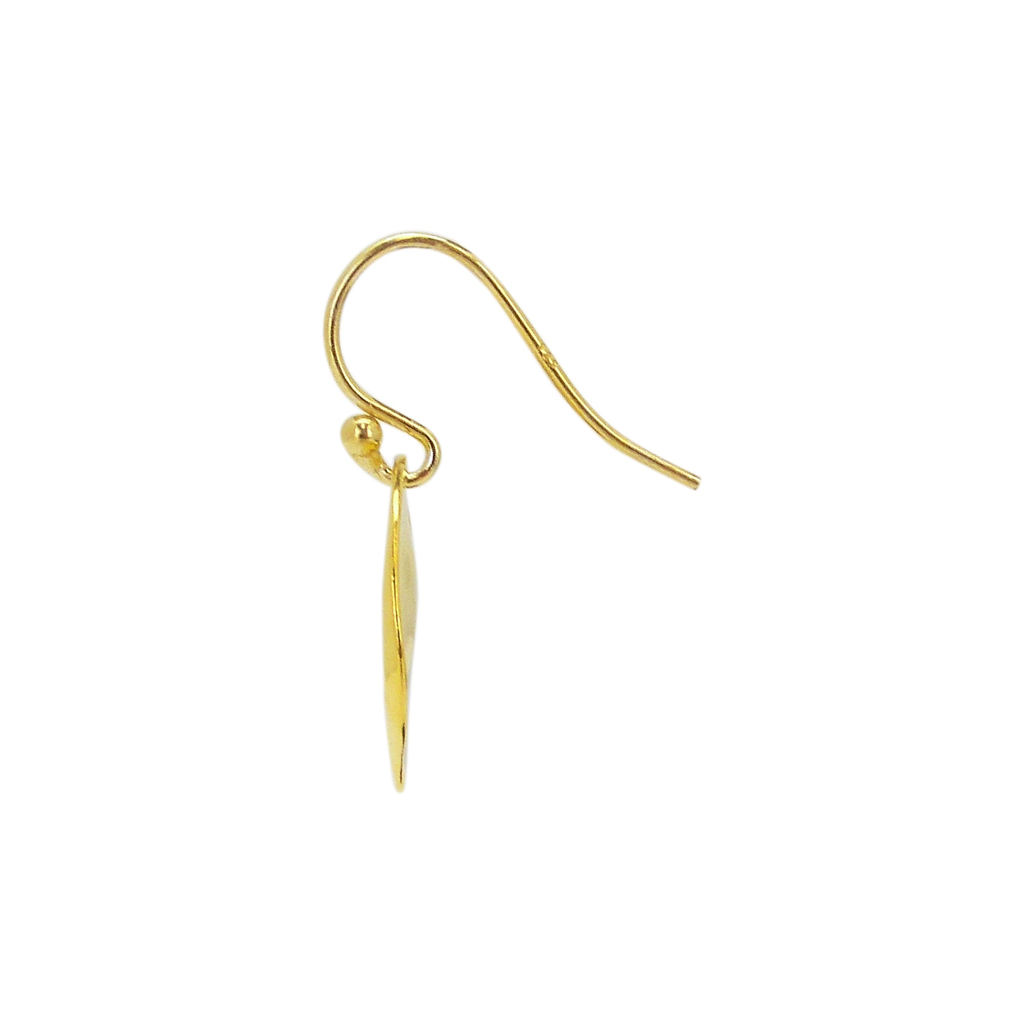 Chan Luu Petite Coin Drop Earrings in Gold Vermeil