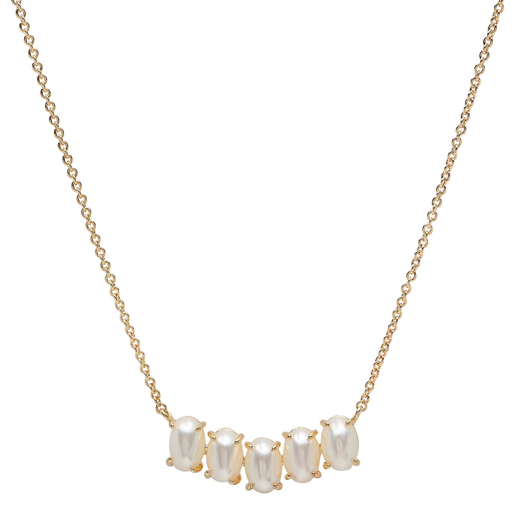 Tai Cluster Birthstone Pendant Necklace in 14k Gold Plated