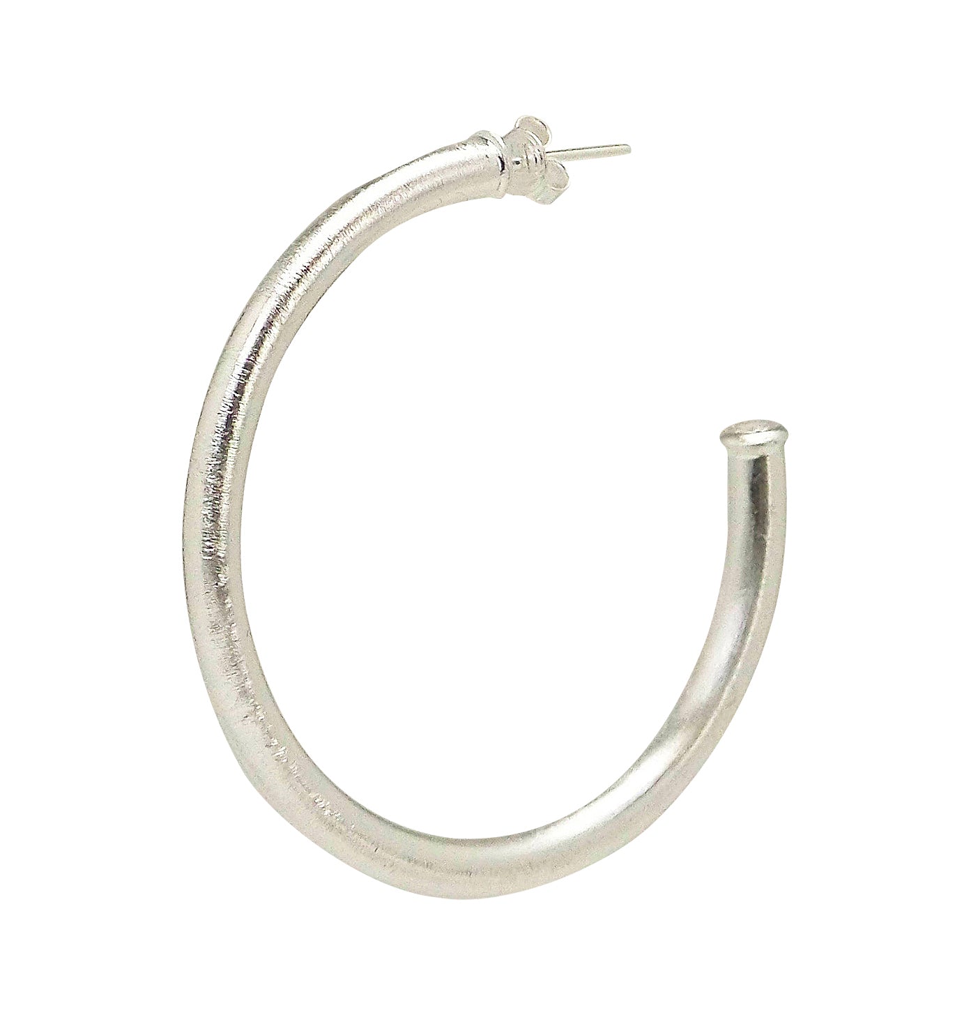 Sheila Fajl Smaller Favorite Tubular Hoop Earrings in Silver