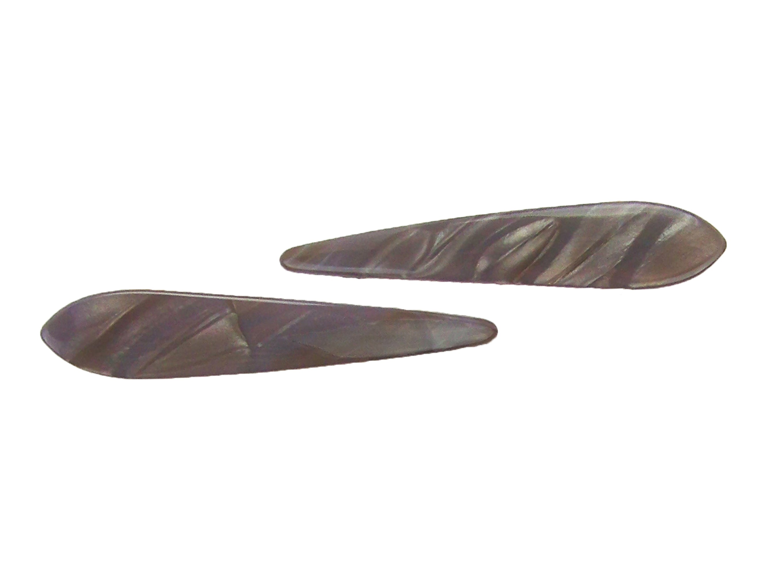 additional image of Ficcare Mini Maximas Hair Clip Pair in Pearlized Black