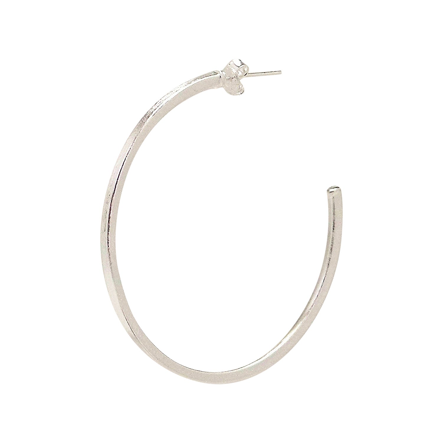 detail image of Sheila Fajl Perfect Hoop Earrings in Silver