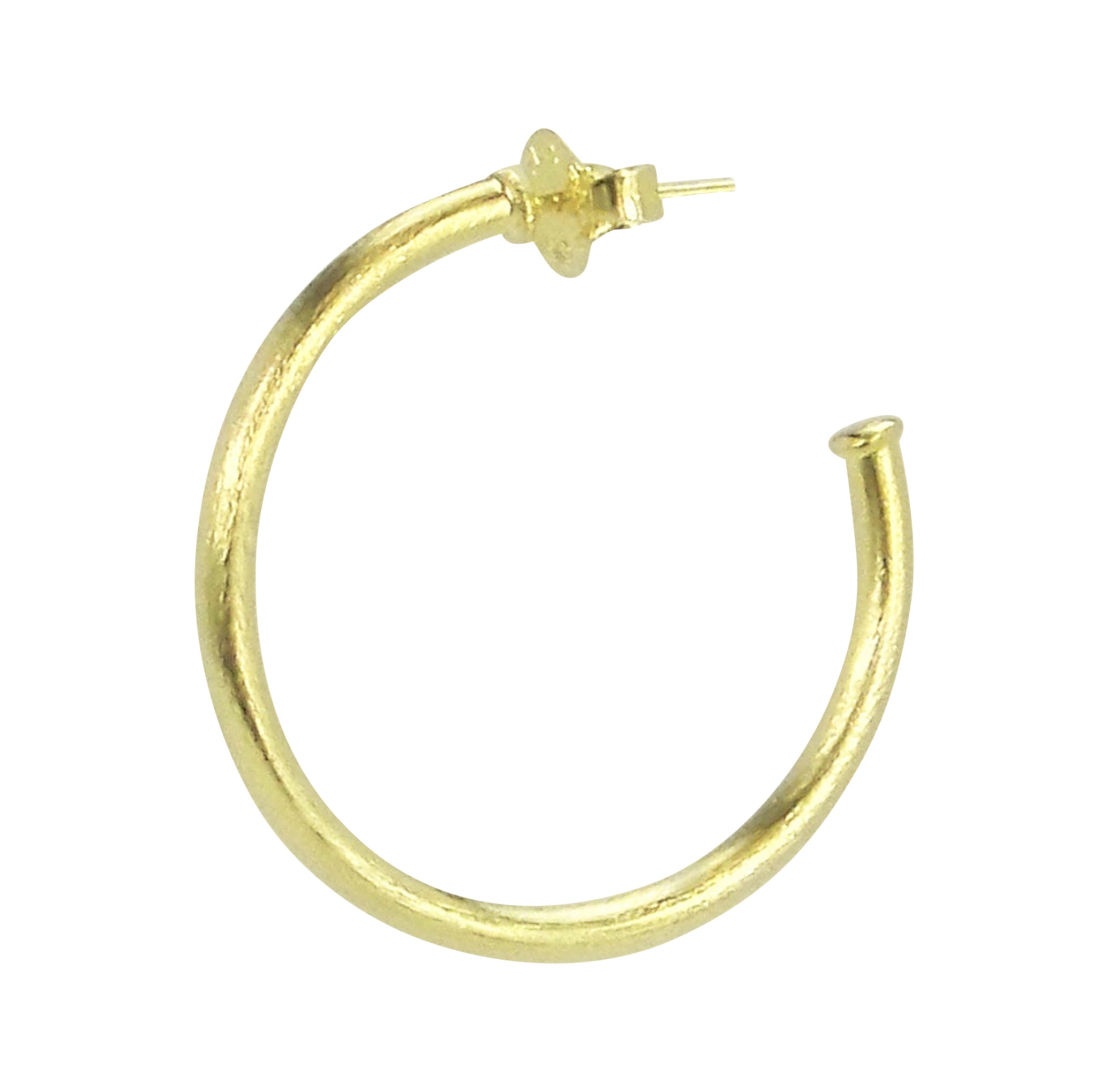 detail image of Sheila Fajl Petite Favorite Hoop Earrings in Gold Plated