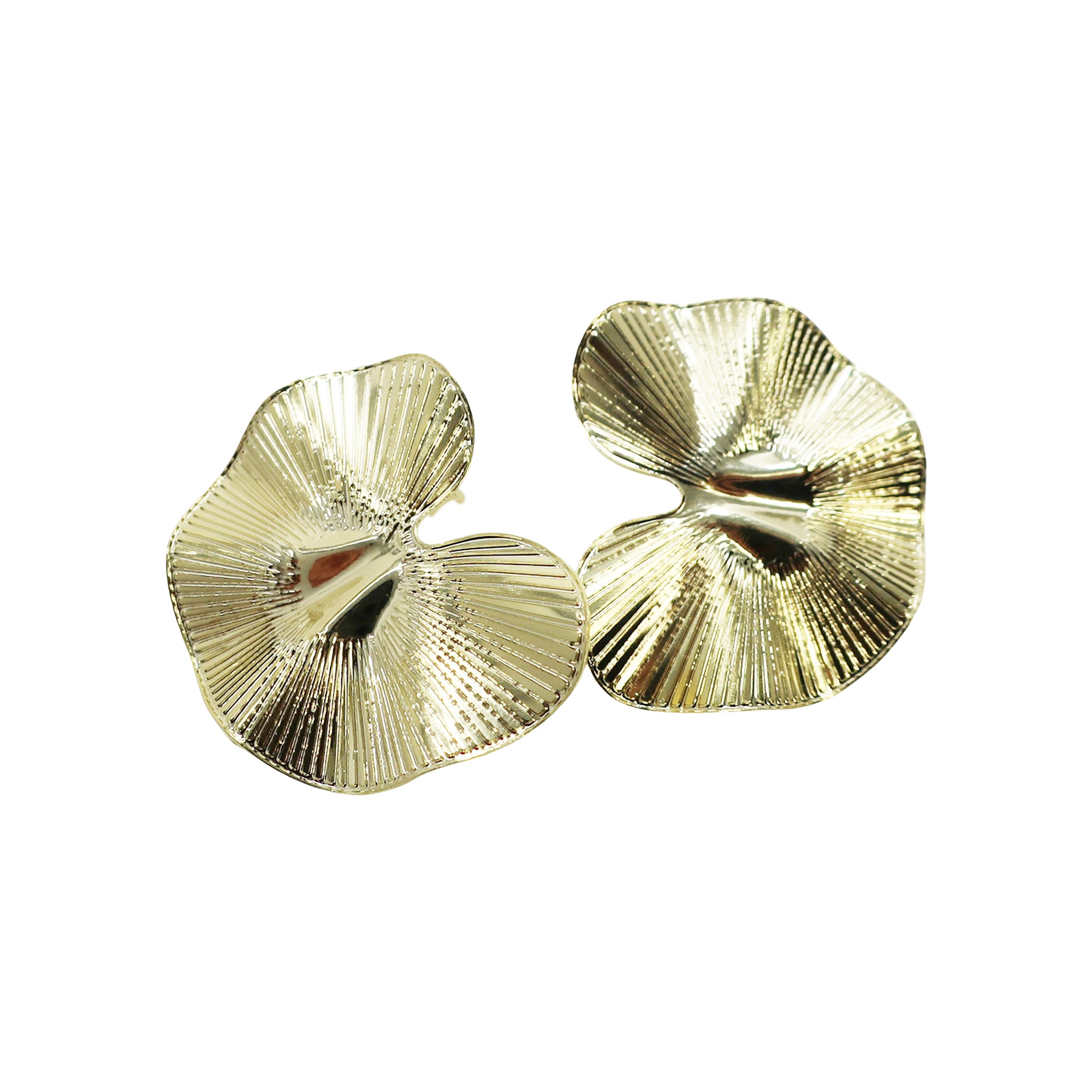 Sheila Fajl Small Clay Stud Earrings in Gold Plated