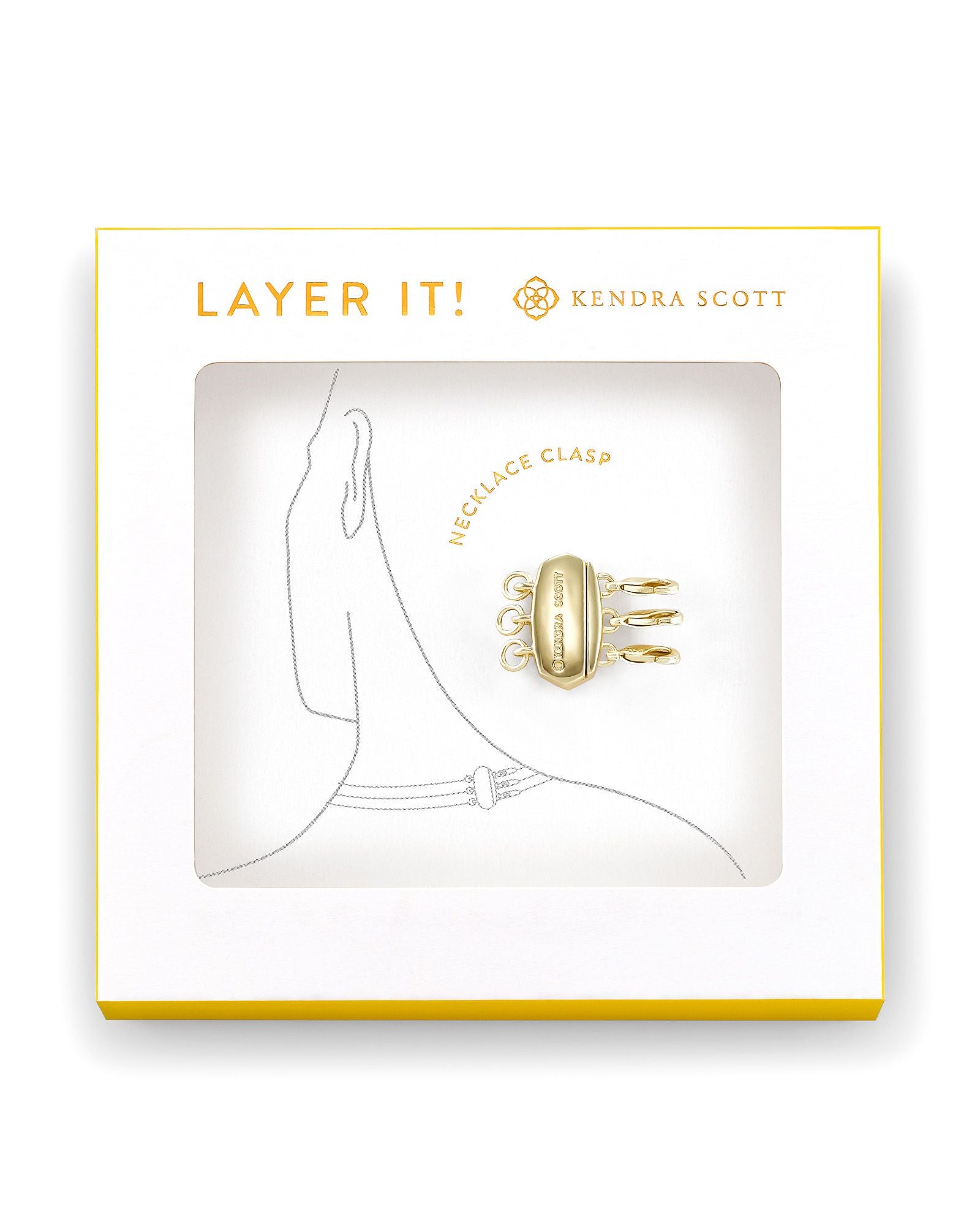 Kendra Scott Layer It Necklace Clasp in Gold Plated