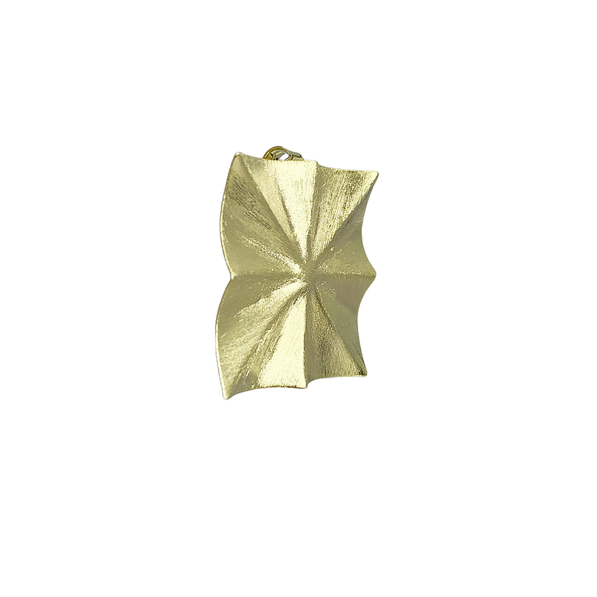Sheila Fajl Radiance Square Stud Earrings in Brushed Gold Plated
