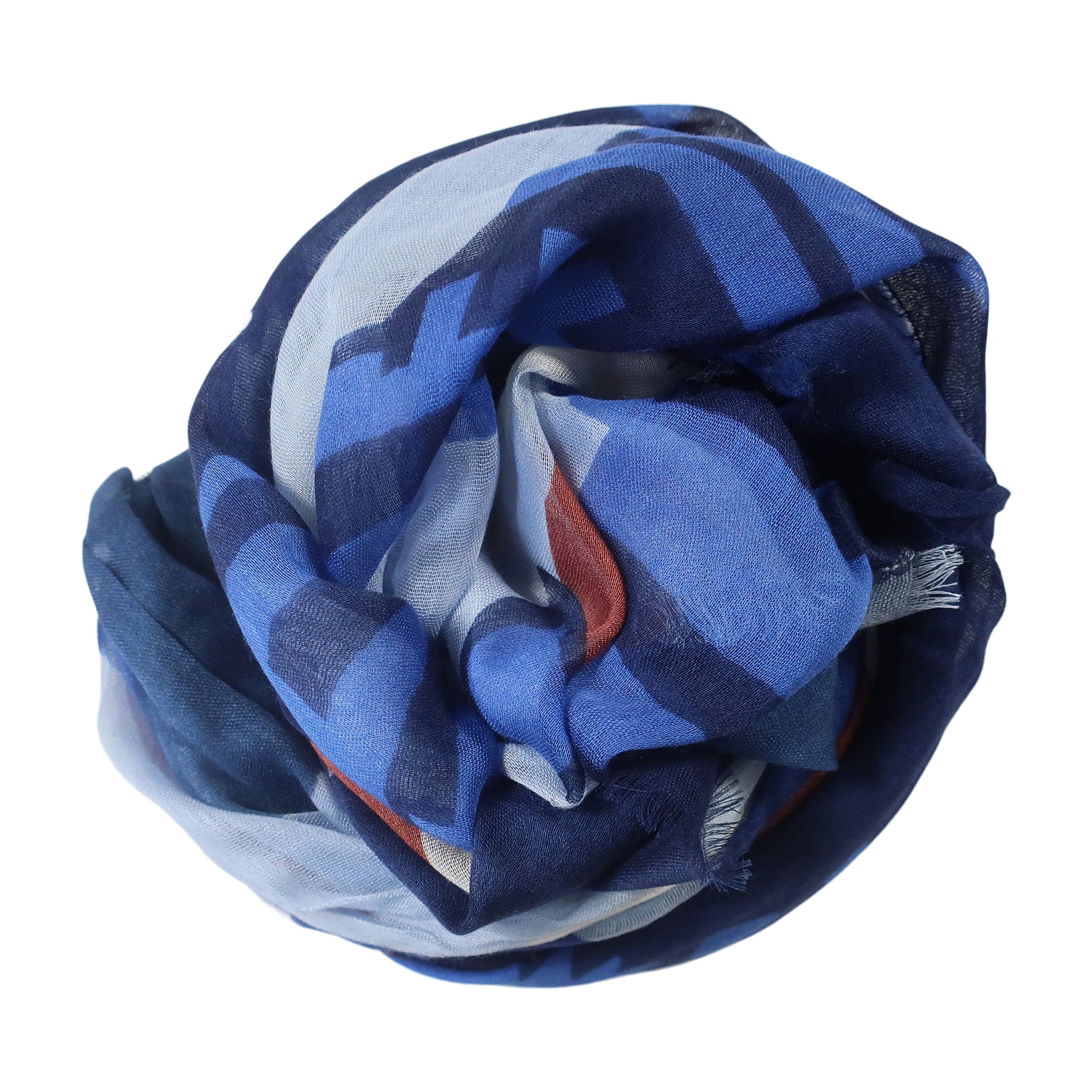 Blue Pacific Vintage Locale San Francisco Cashmere and Silk Scarf