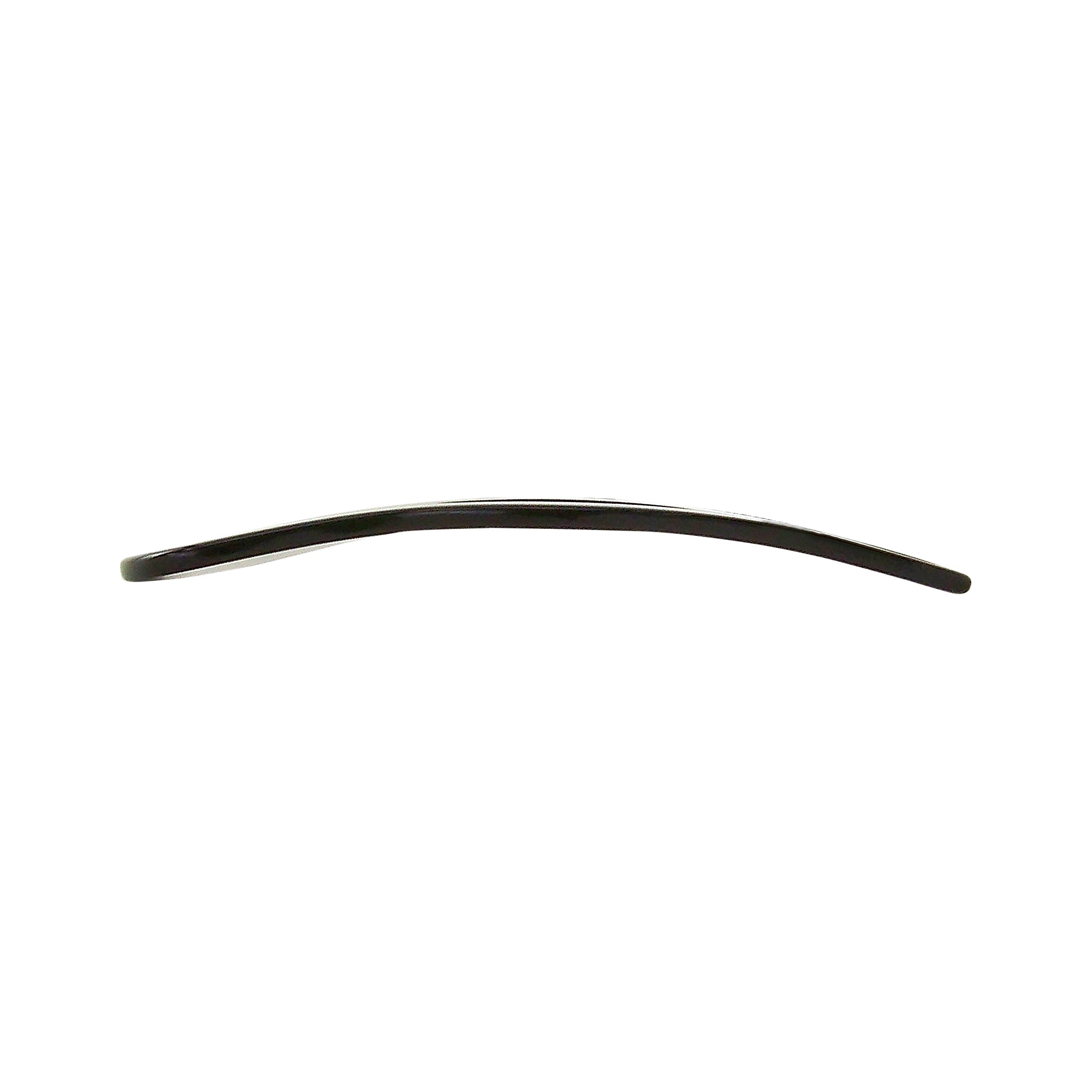 side view of France Luxe New Classic Curved Chignon Hair Comb in Black