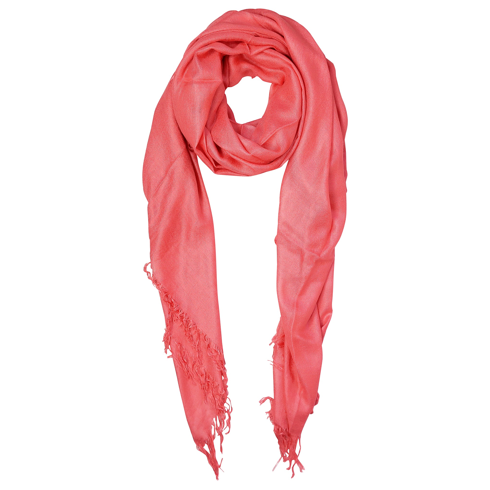 Blue Pacific Tissue Solid Modal and Cashmere Scarf Shawl in Tea Rose Pink