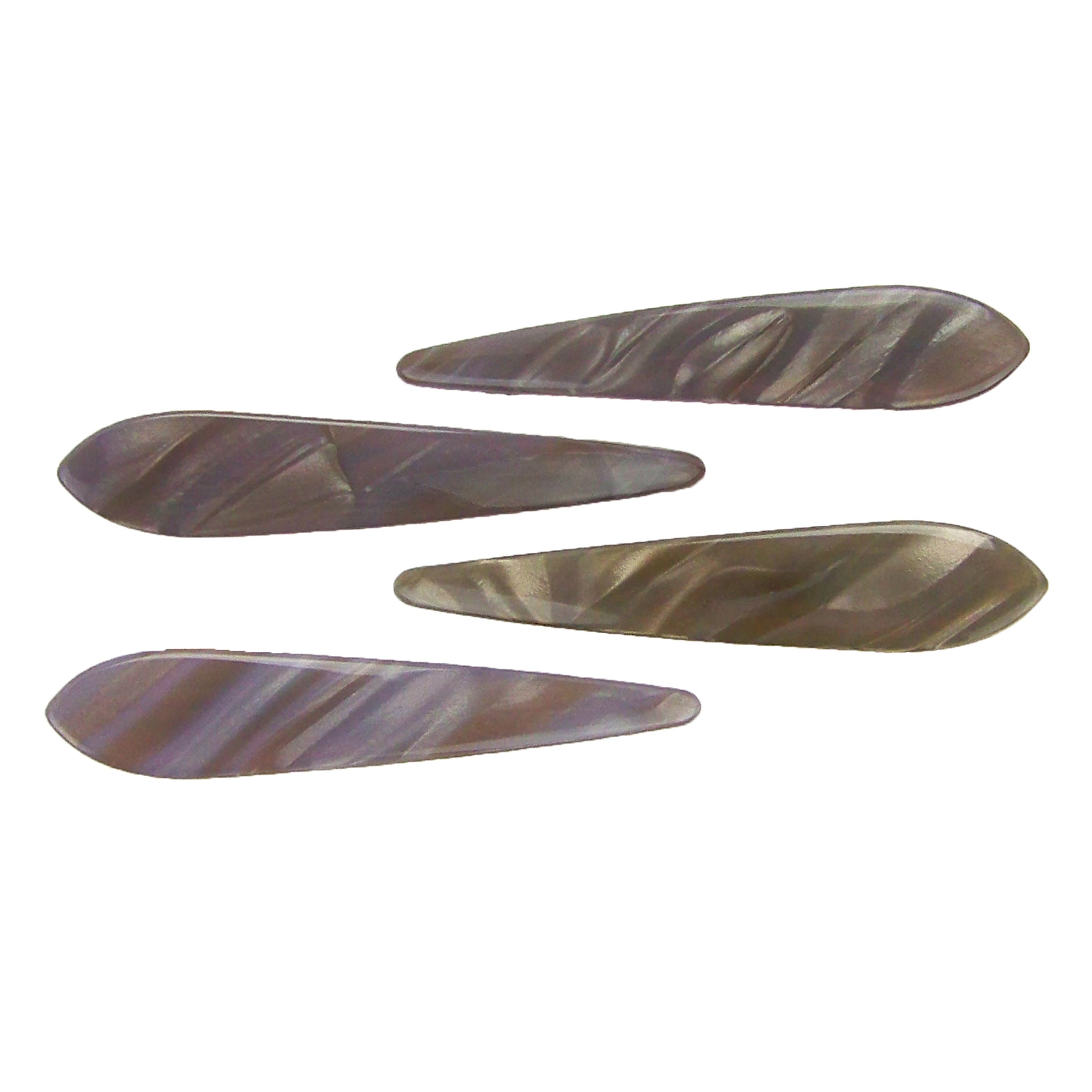 sample image of Ficcare Mini Maximas Hair Clips in Pearlized Black